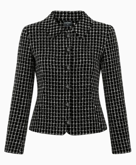 Veste Tweed Black And White