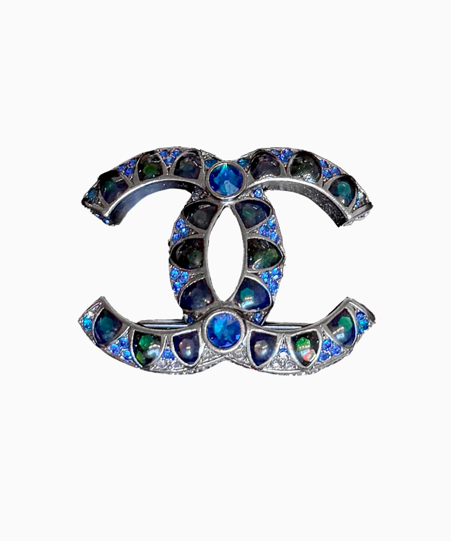 Achat Broche Chanel, modèle Bleu Nocturne
