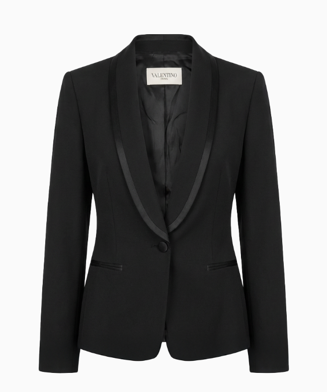Location et Achat Veste Valentino, modèle Smoking Satiné