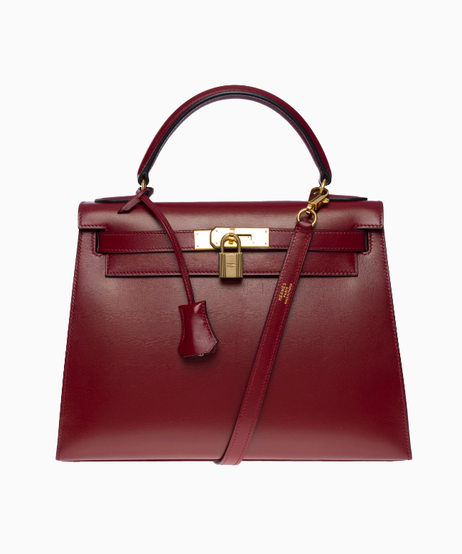 Achat Sac Hermès, modèle Sac à main Hermès Kelly 32 cm en cuir box rouge H