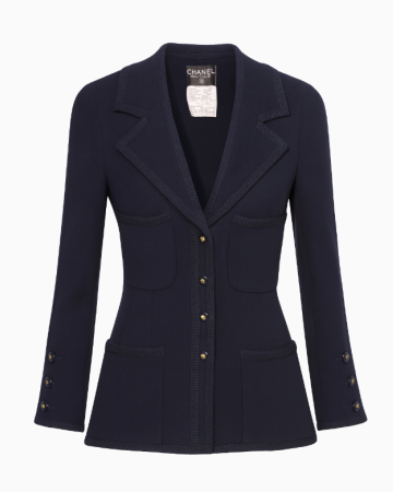 Veste Tweed Bleu Marine Fall 1995