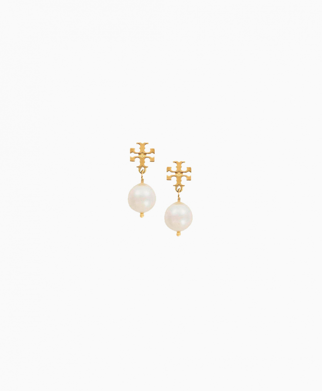 Location boucles d'oreilles TORY BURCH Crystal Pearl Drop