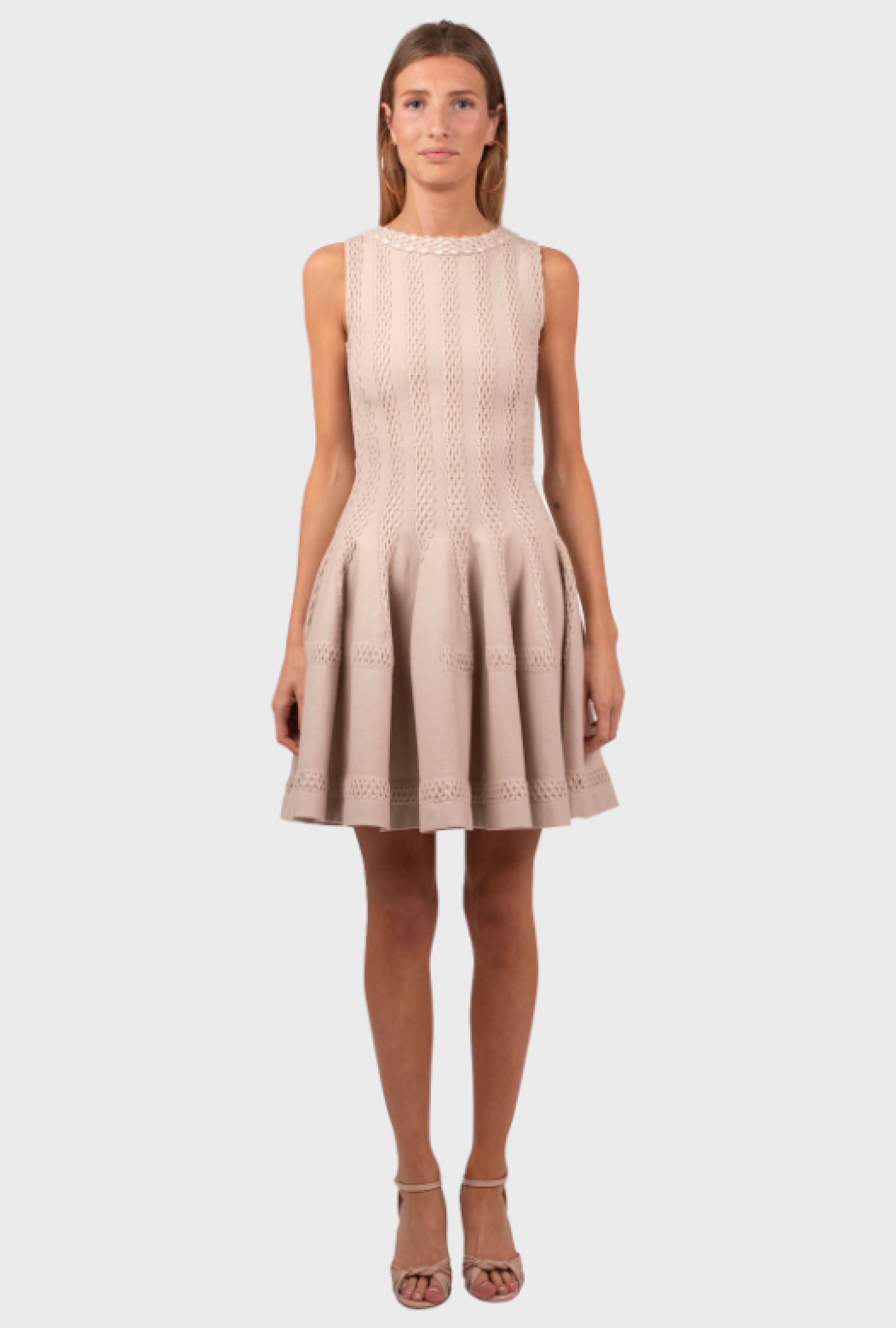 Robe Alaia Corolle Beige