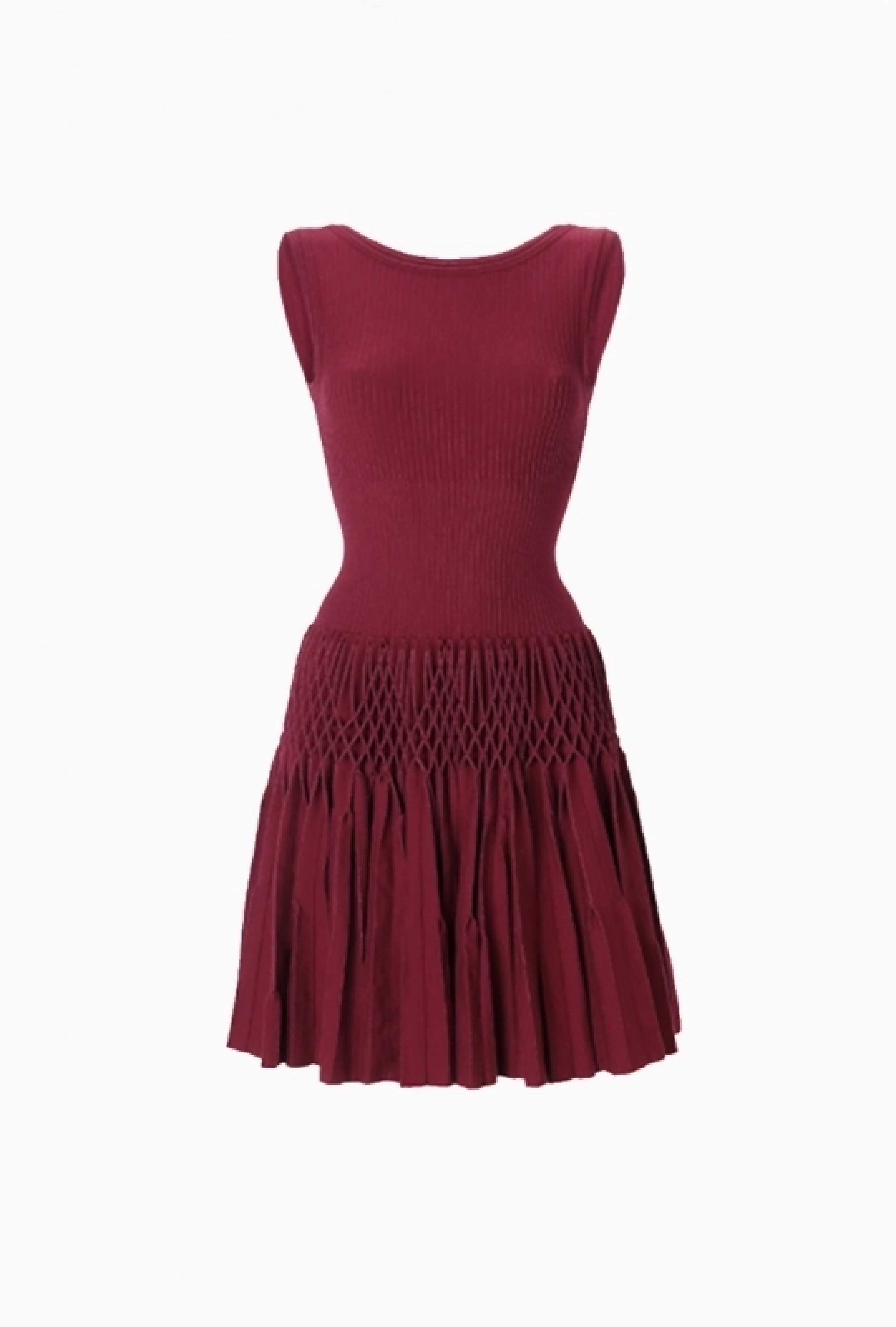 Robe Alaia Corolle Bordeaux