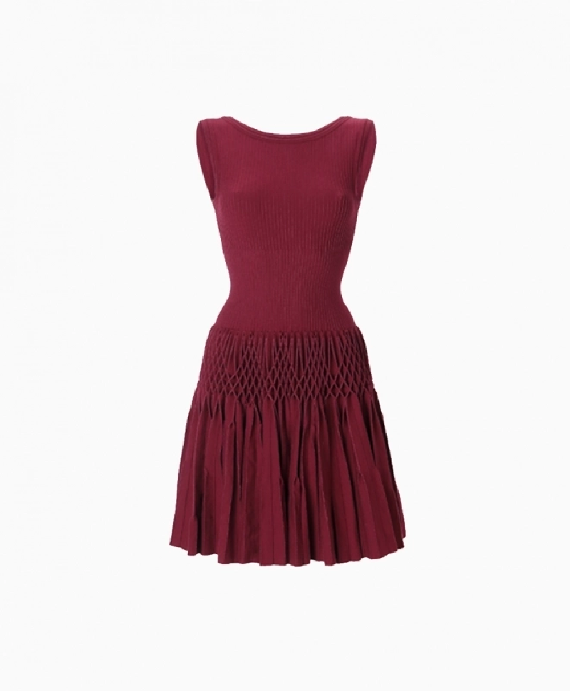 Robe Alaia Corolle Bordeaux