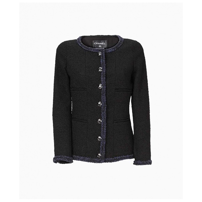 Veste Chanel Tweed Noire
