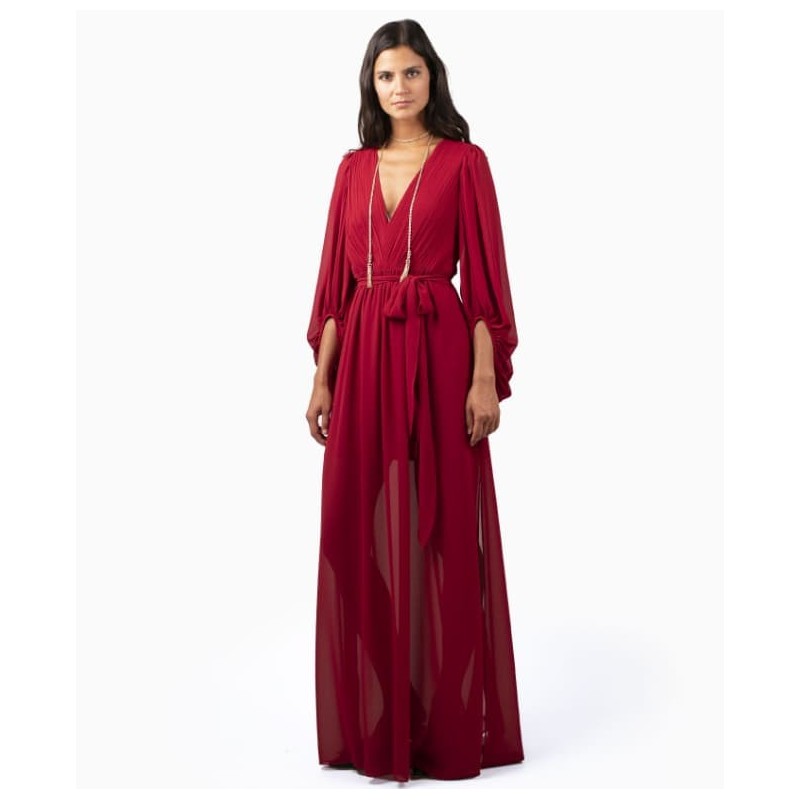 Robe Halston Heritage Fortuny Longue-Exclusivité web