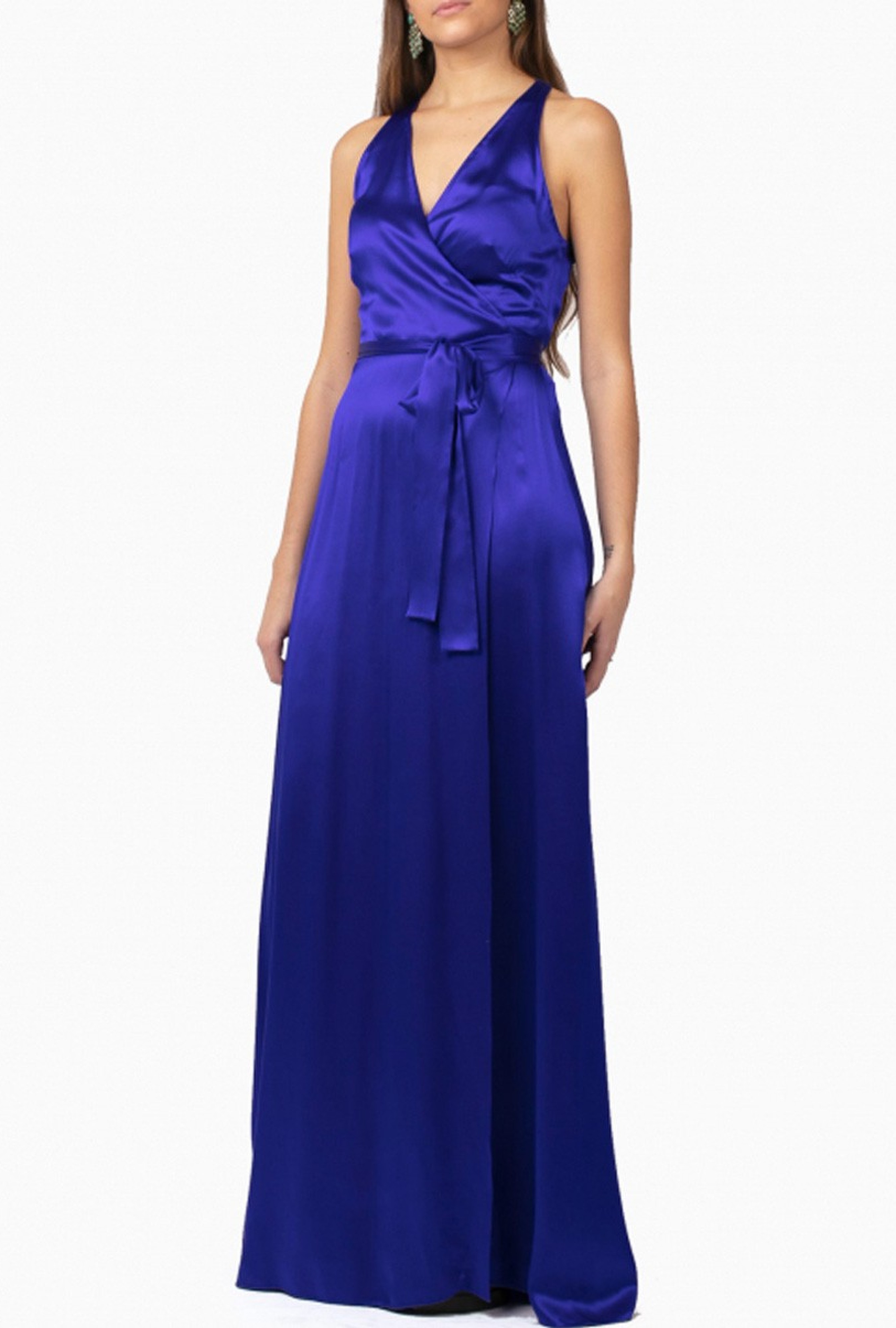 Robe Diane Von Furstenberg Paola Blue Wrap-Exclusivité web
