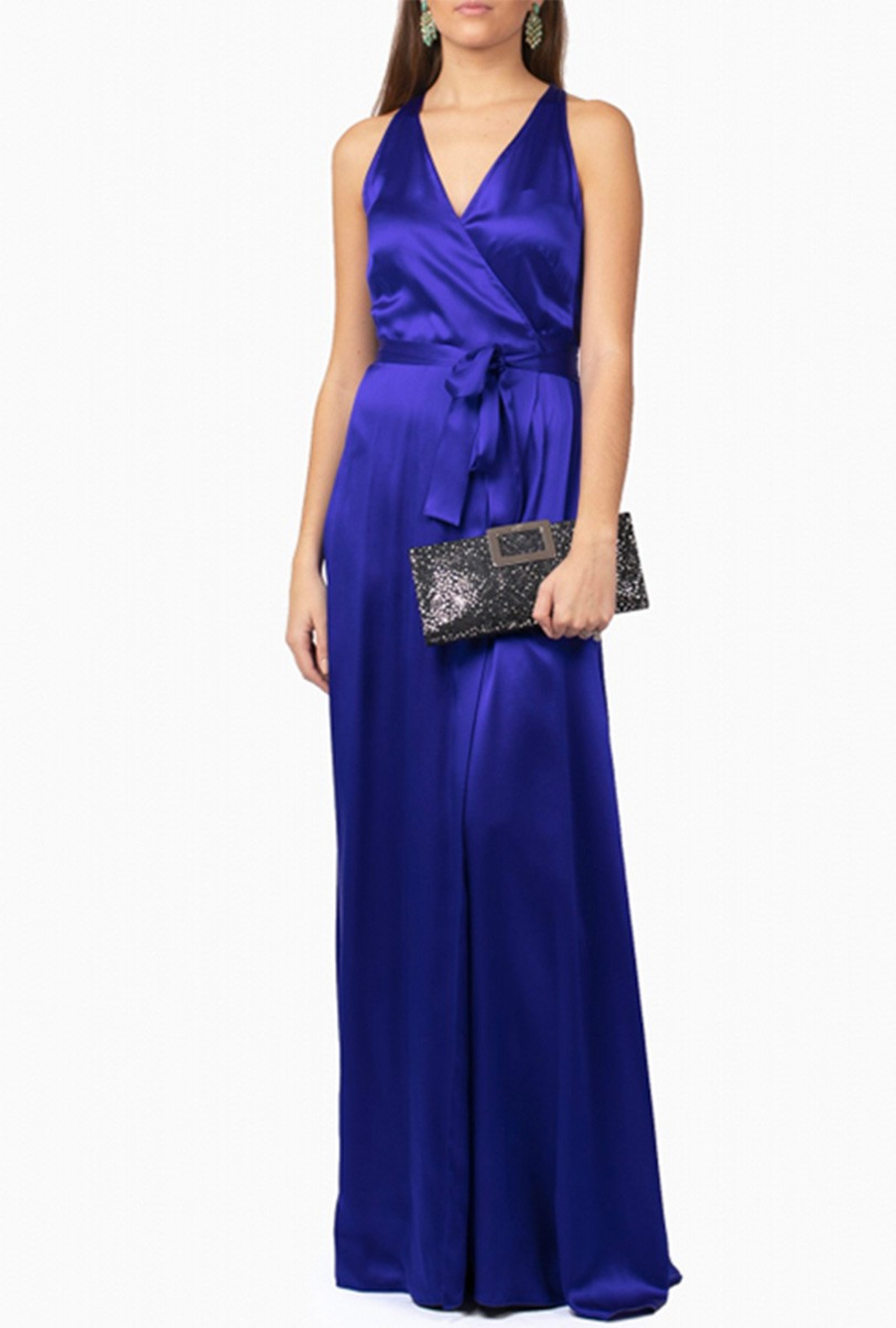 Robe Diane Von Furstenberg Paola Blue Wrap-Exclusivité web