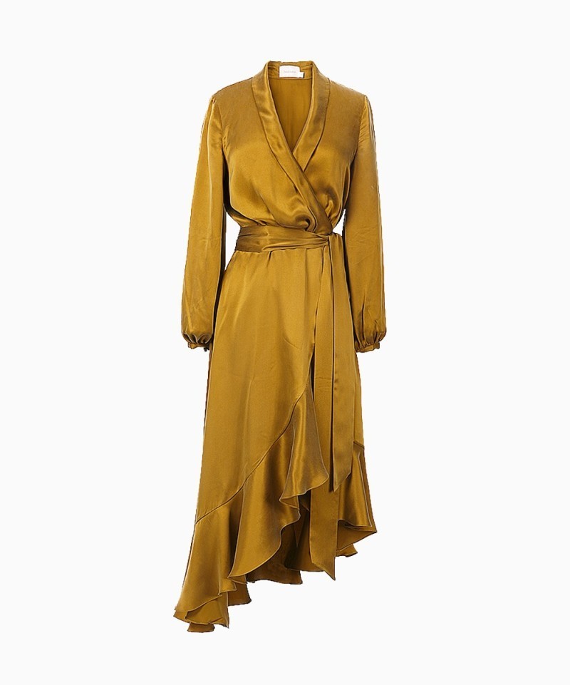 Robe Zimmermann Wrap Flounce Bronze