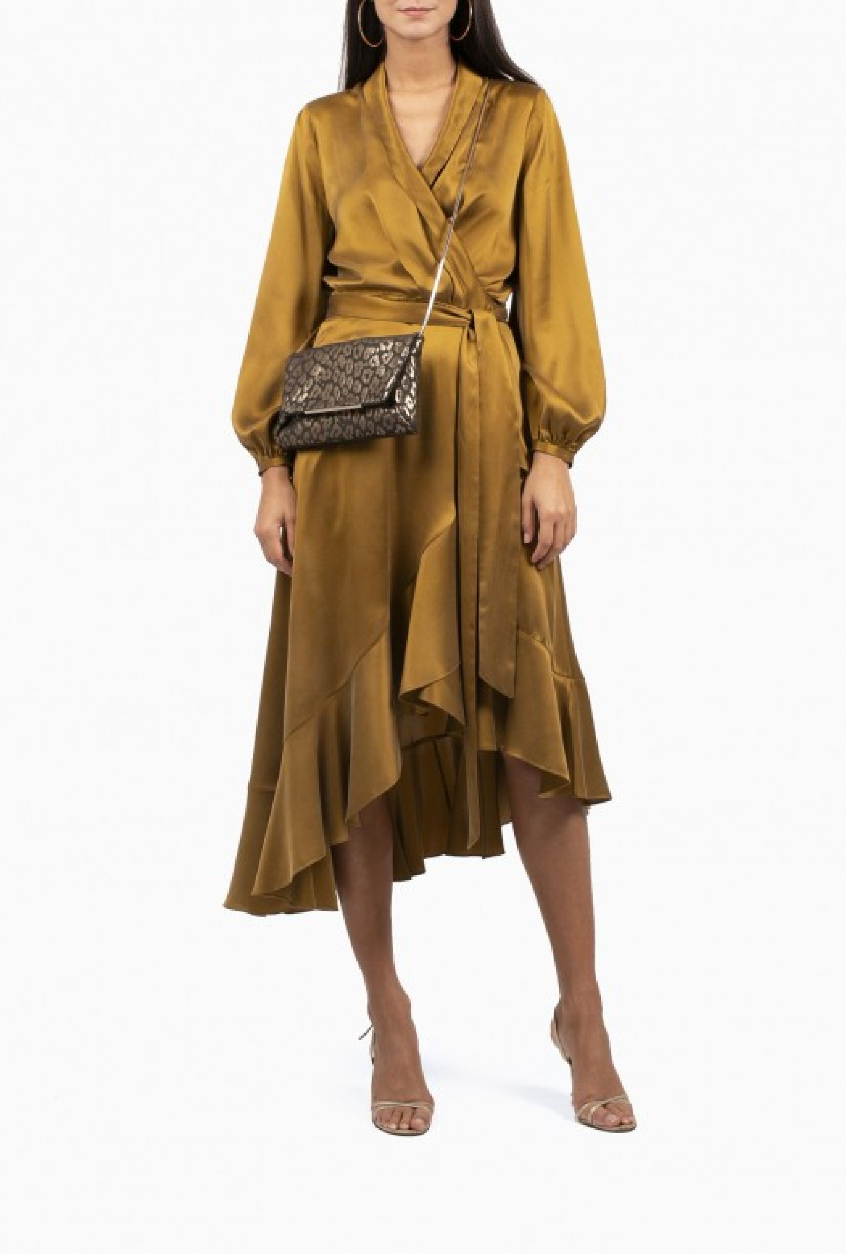 Robe Zimmermann Wrap Flounce Bronze