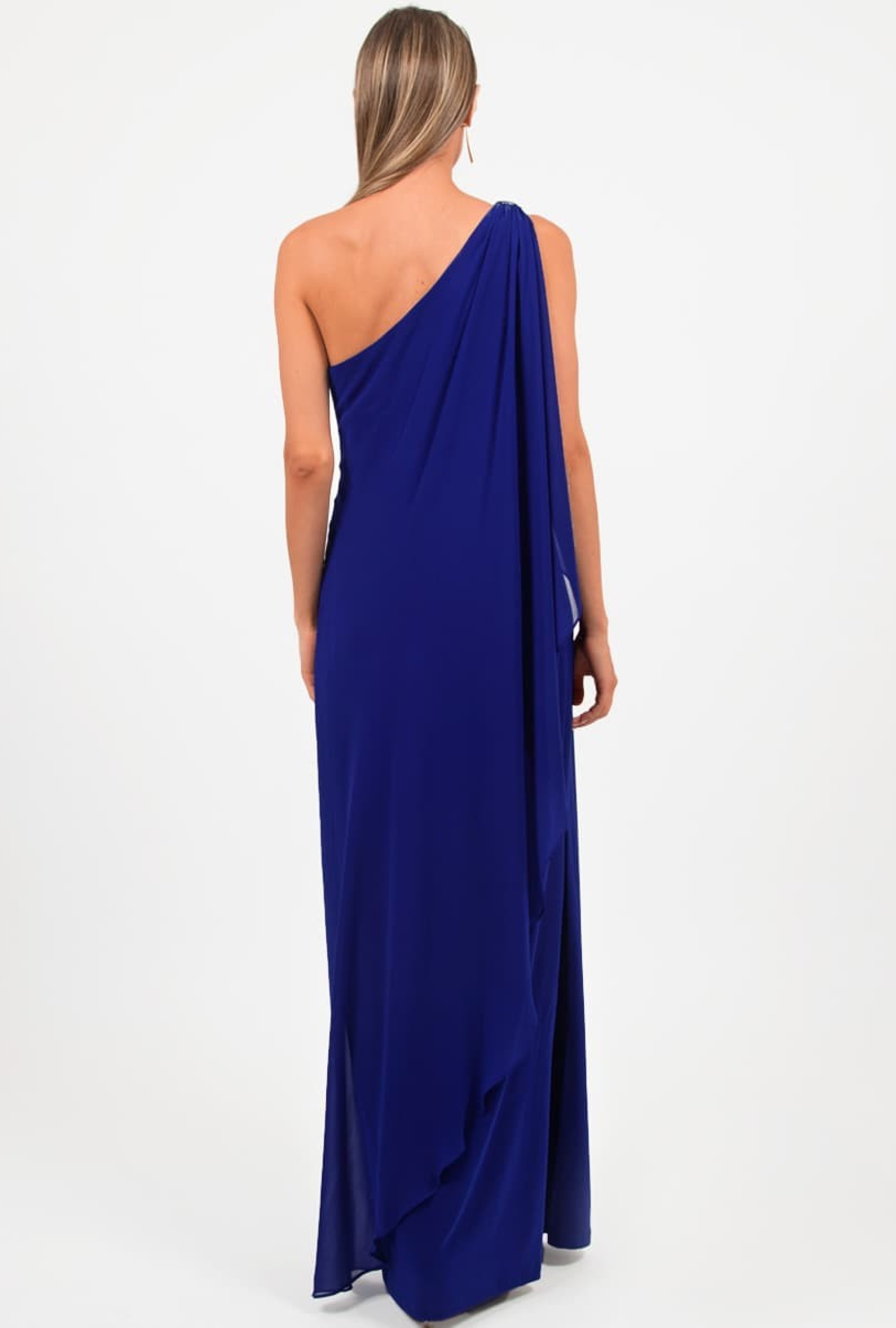 Robe Ralph Lauren Georgette Cape Gown