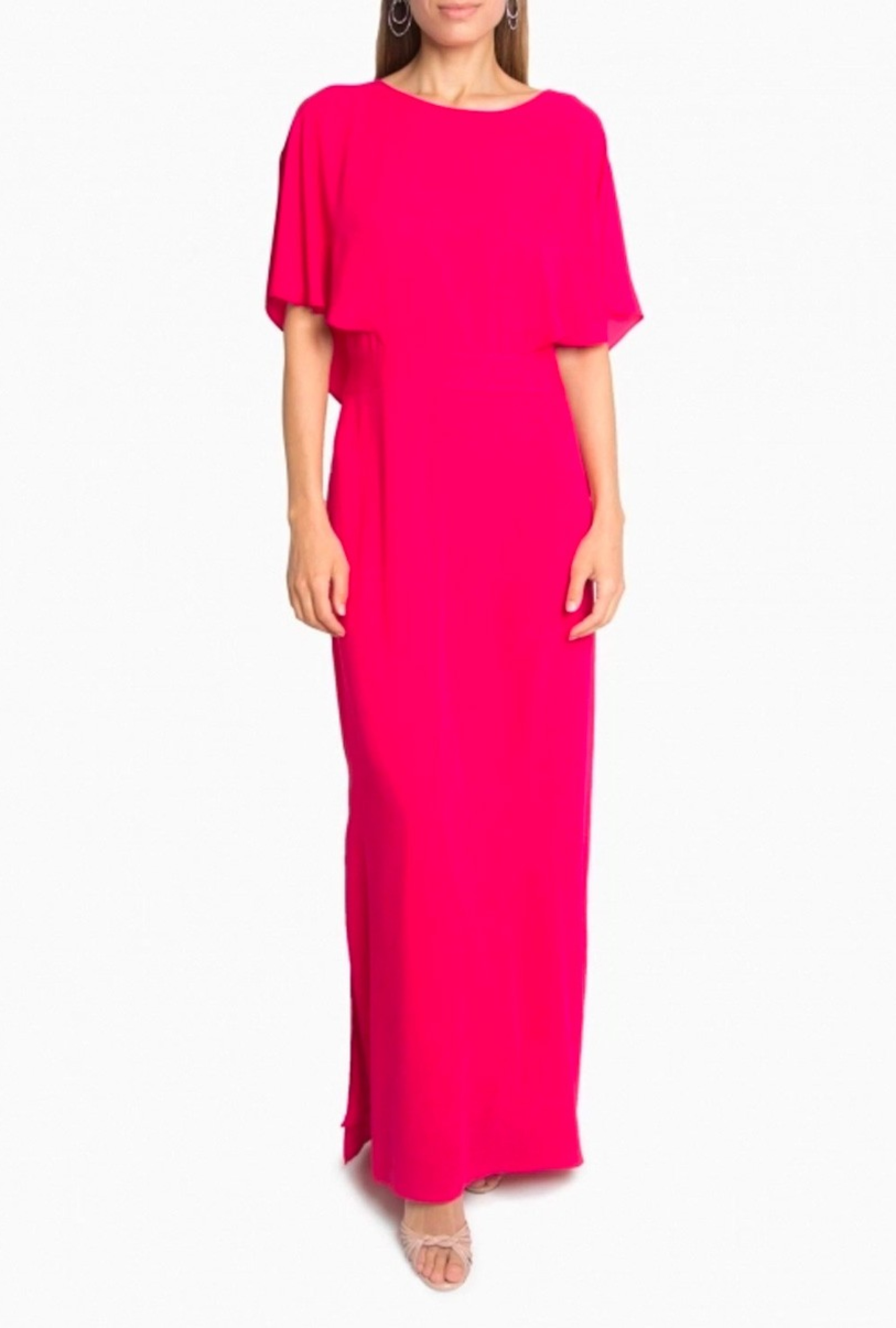 Robe Halston Heritage Drape Cape-Exclusivité web