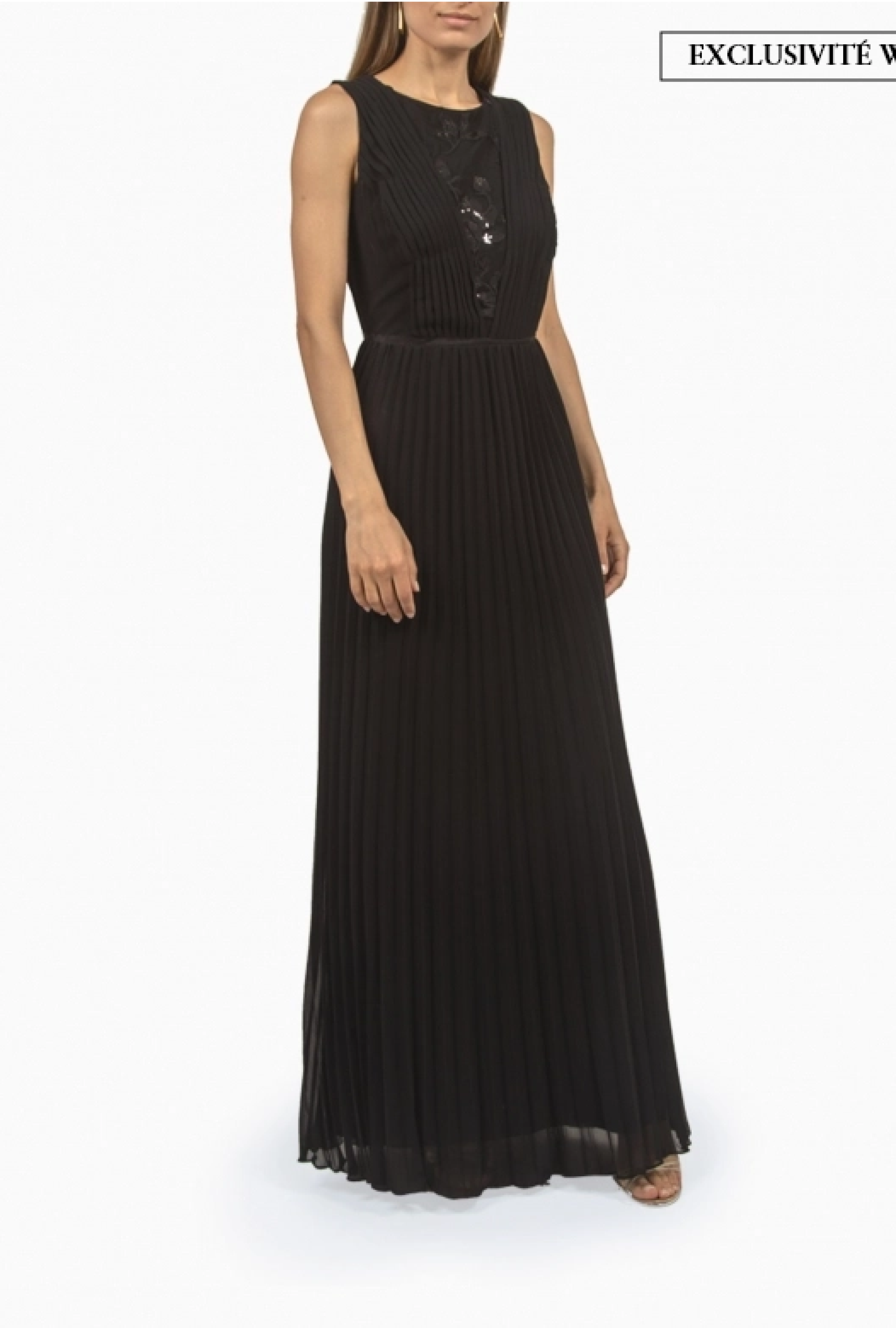 Robe Ralph Lauren Pleated Chiffon Gown-Exclusivité web