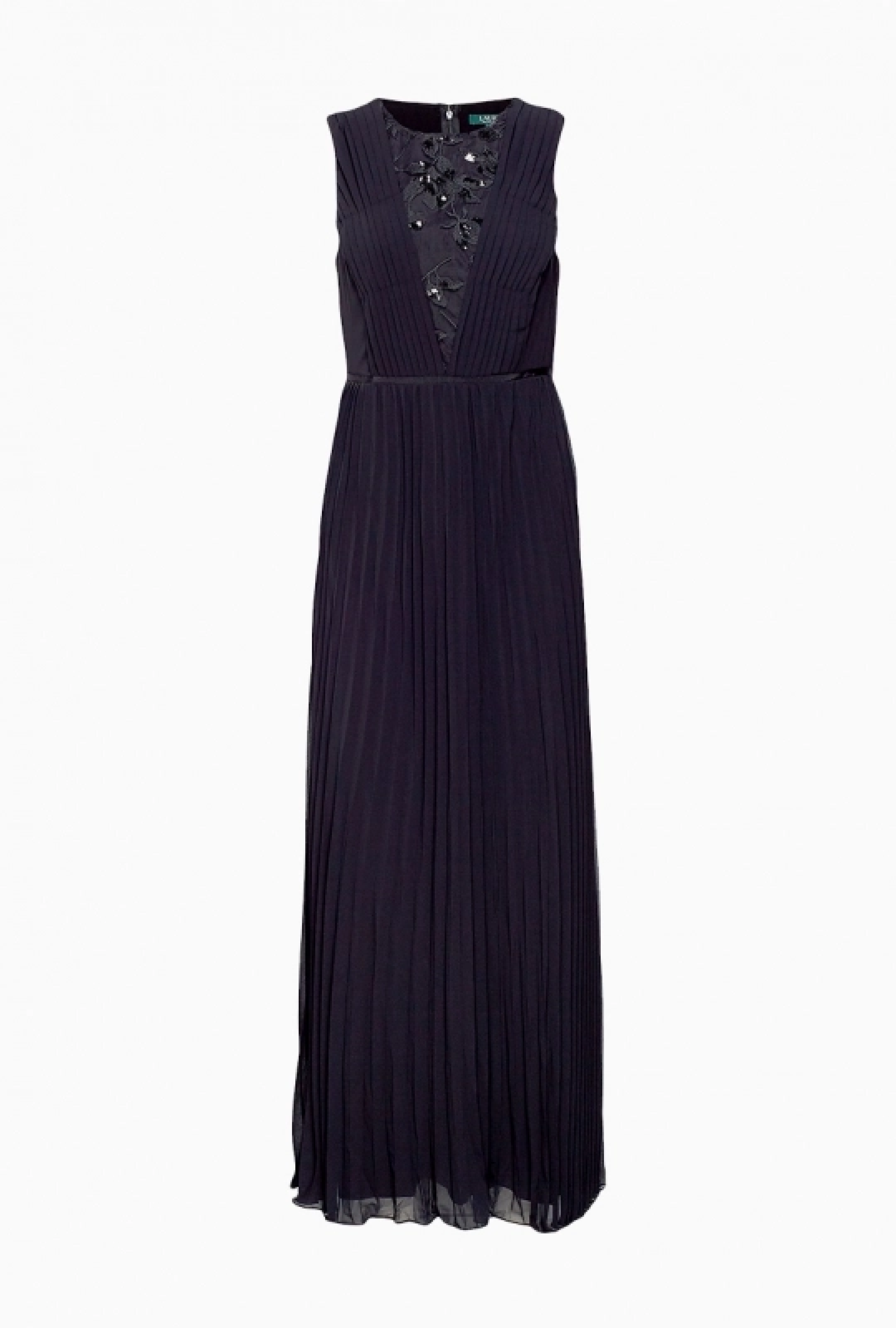Robe Ralph Lauren Pleated Chiffon Gown-Exclusivité web