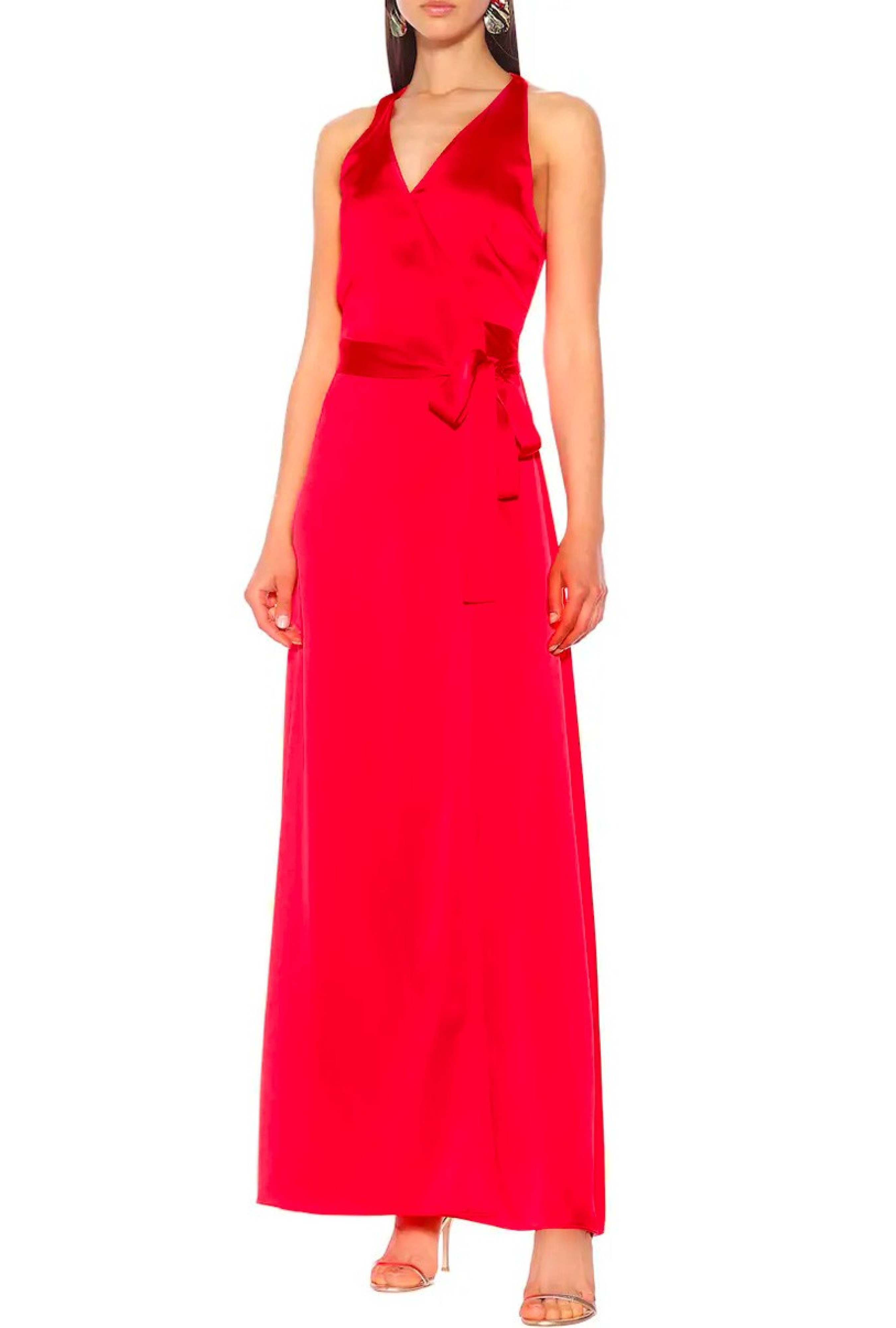 Robe Diane Von Furstenberg Paola Red Wrap-Exclusivité web
