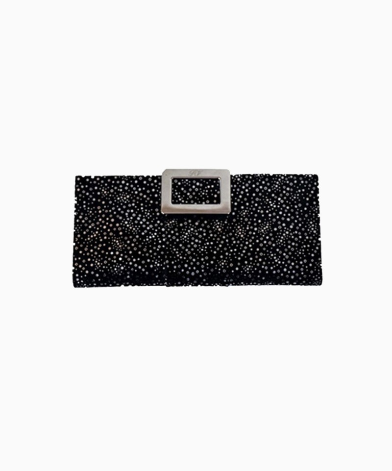 Pochette Roger Vivier Bleu Etoilé