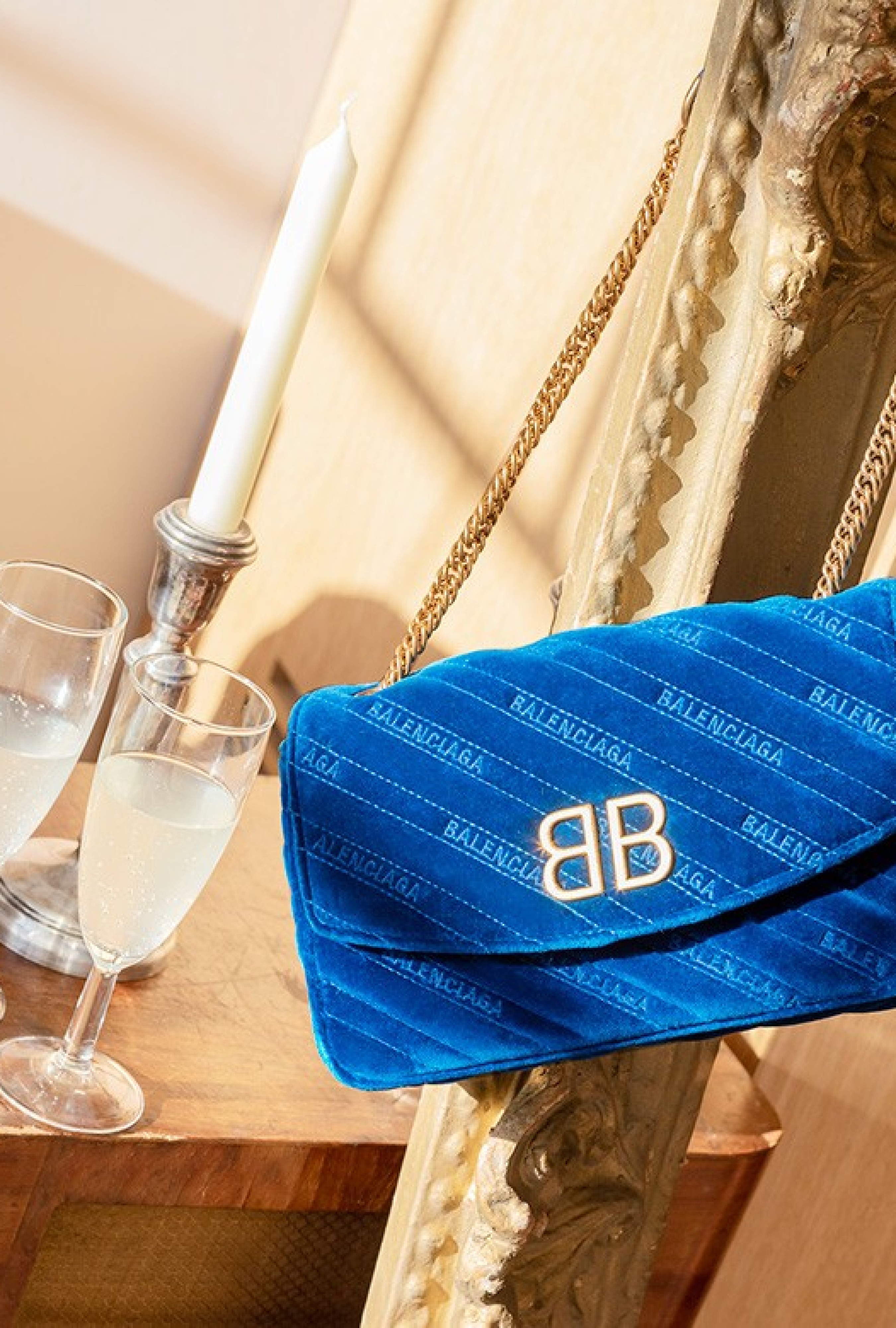 Sac Balenciaga BB Bleu