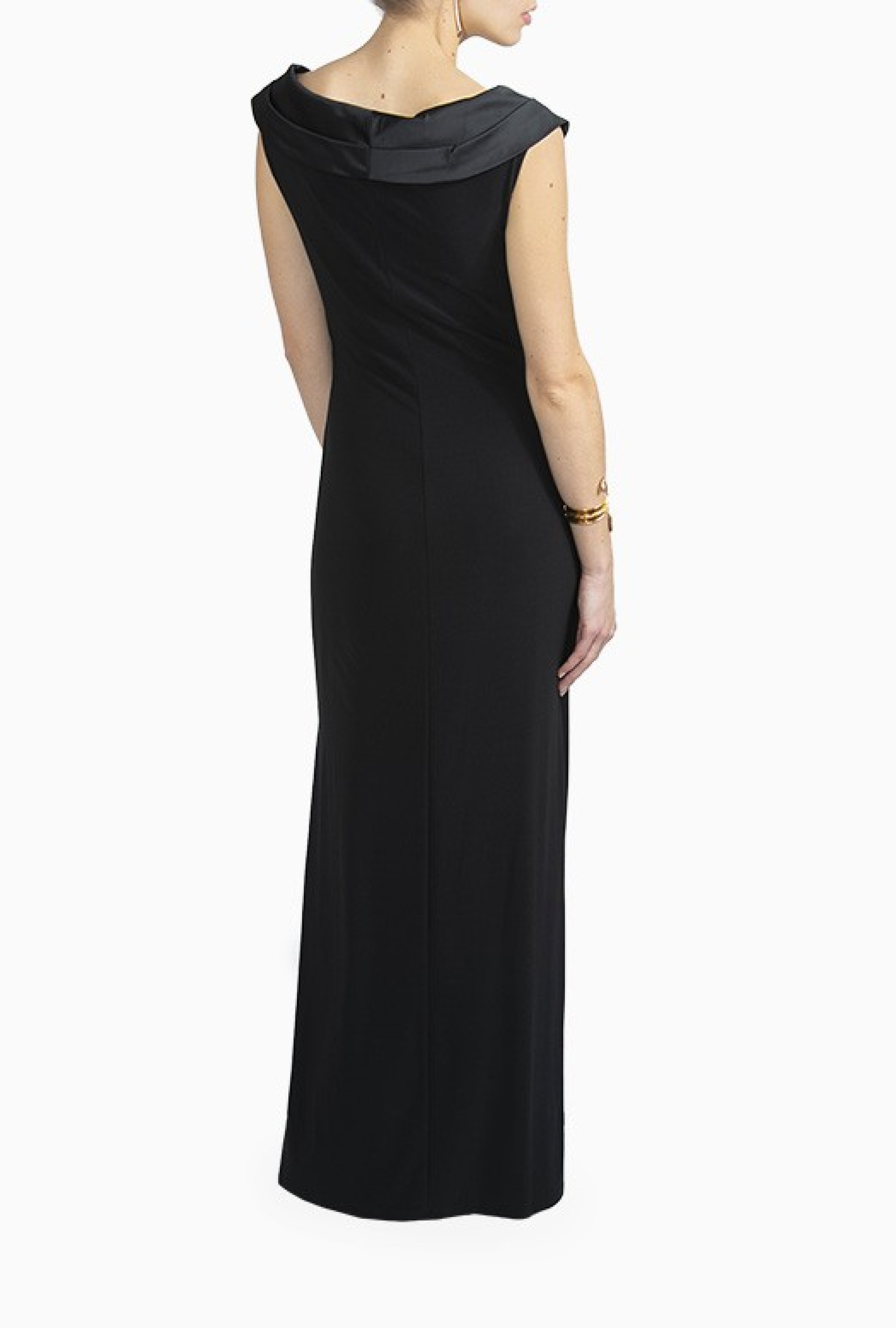 Robe Ralph Lauren Crepe Off Shoulder