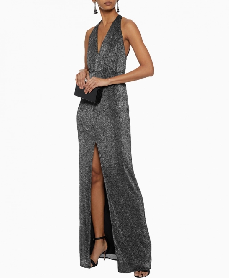 Robe Halston Heritage Metallic Ribbed Knit-Exclusivité web
