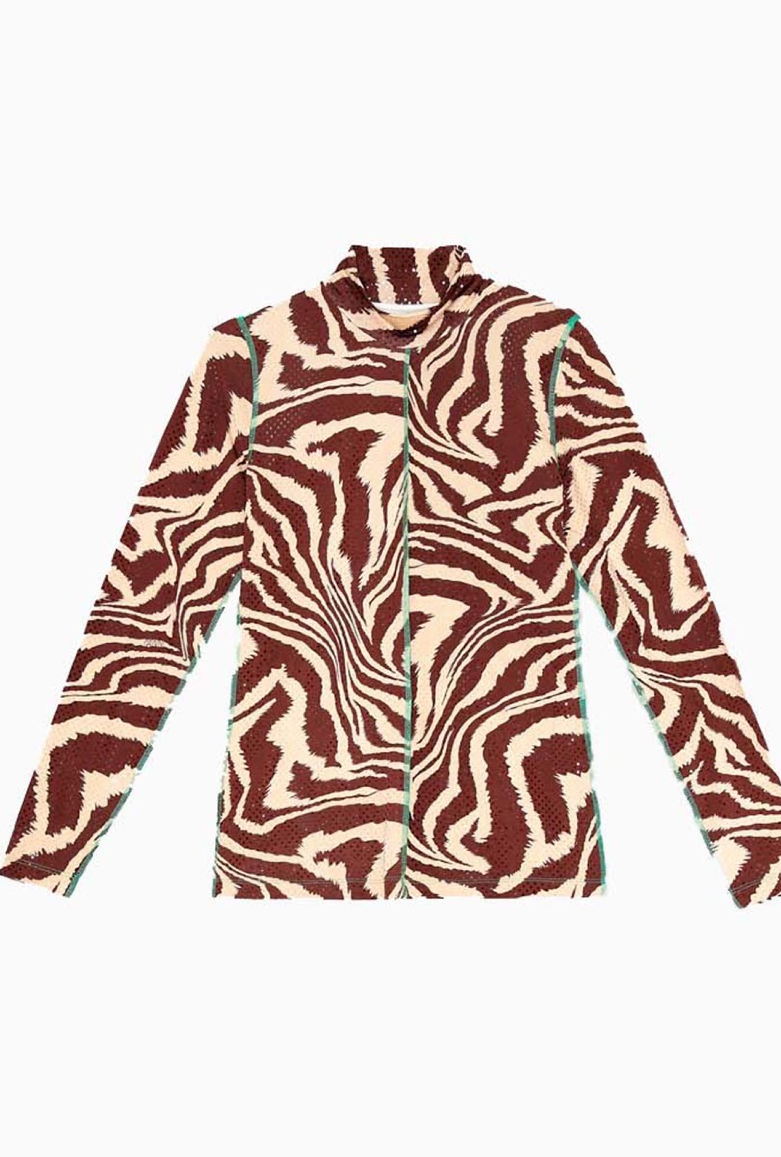 Top Ganni Foil Jersey Rollneck