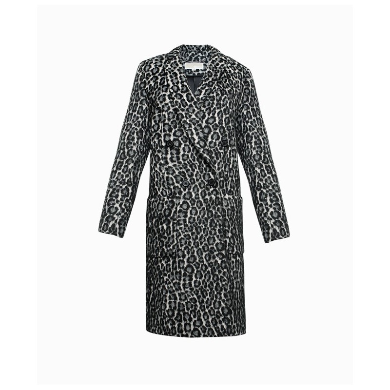 Manteau Michael Kors Jacquard Léopard