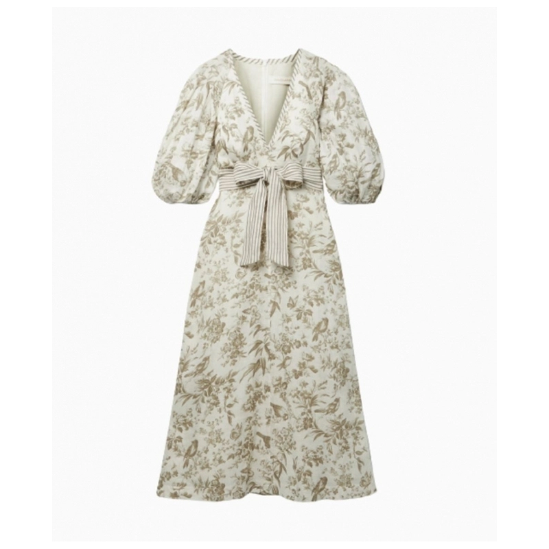 Robe Zimmermann Midi Ivoire