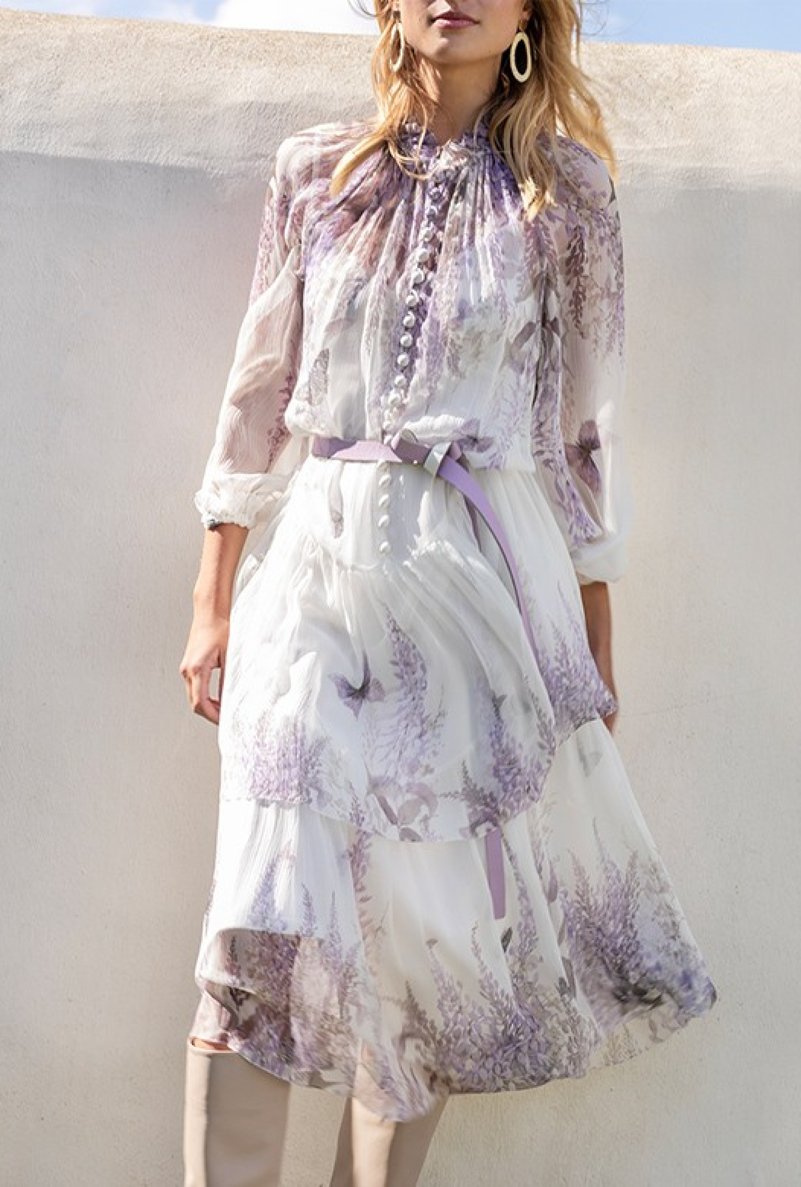 Robe Zimmermann Luminous Tiered Midi