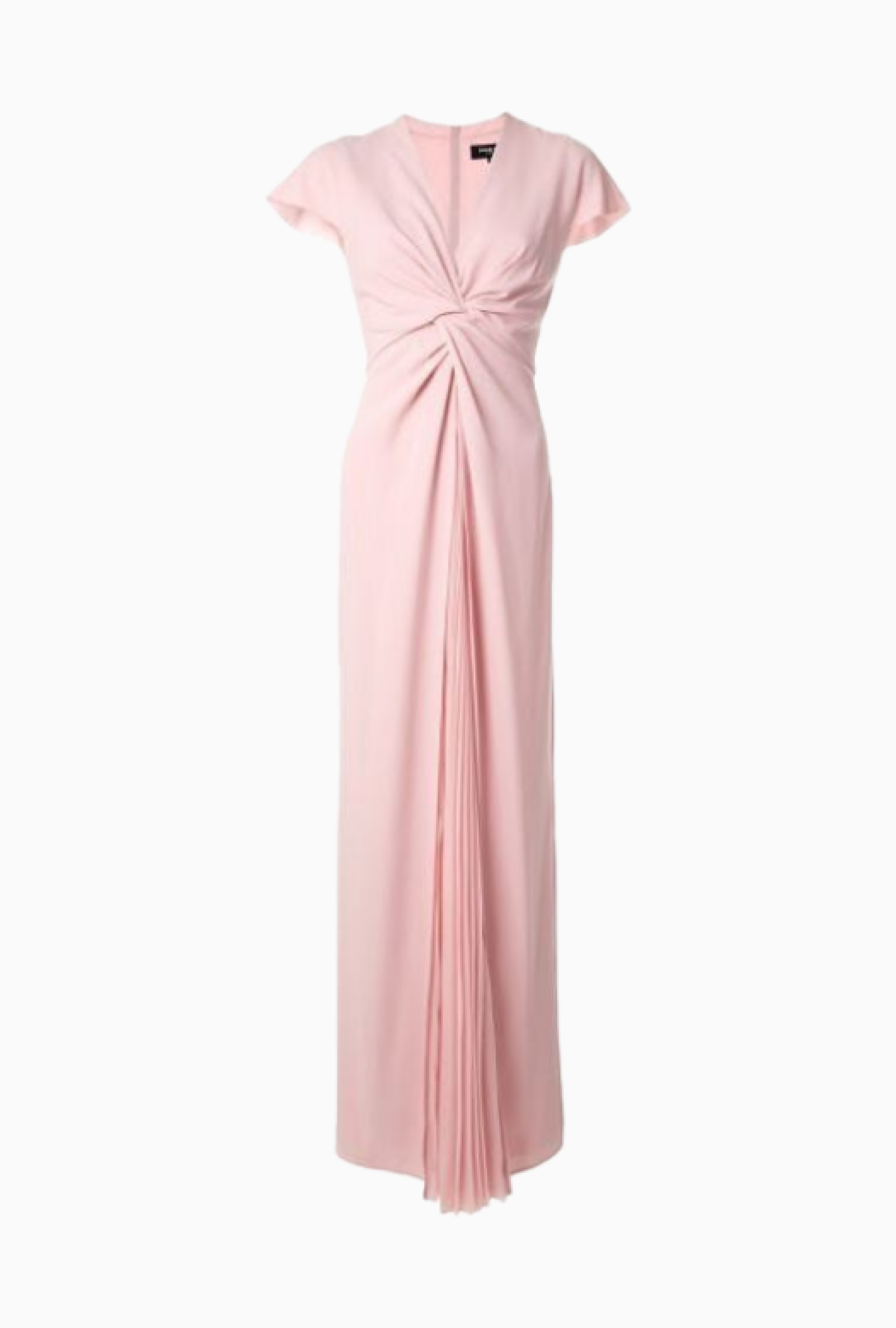 Robe Paule Ka longue drapée en crepe de satin