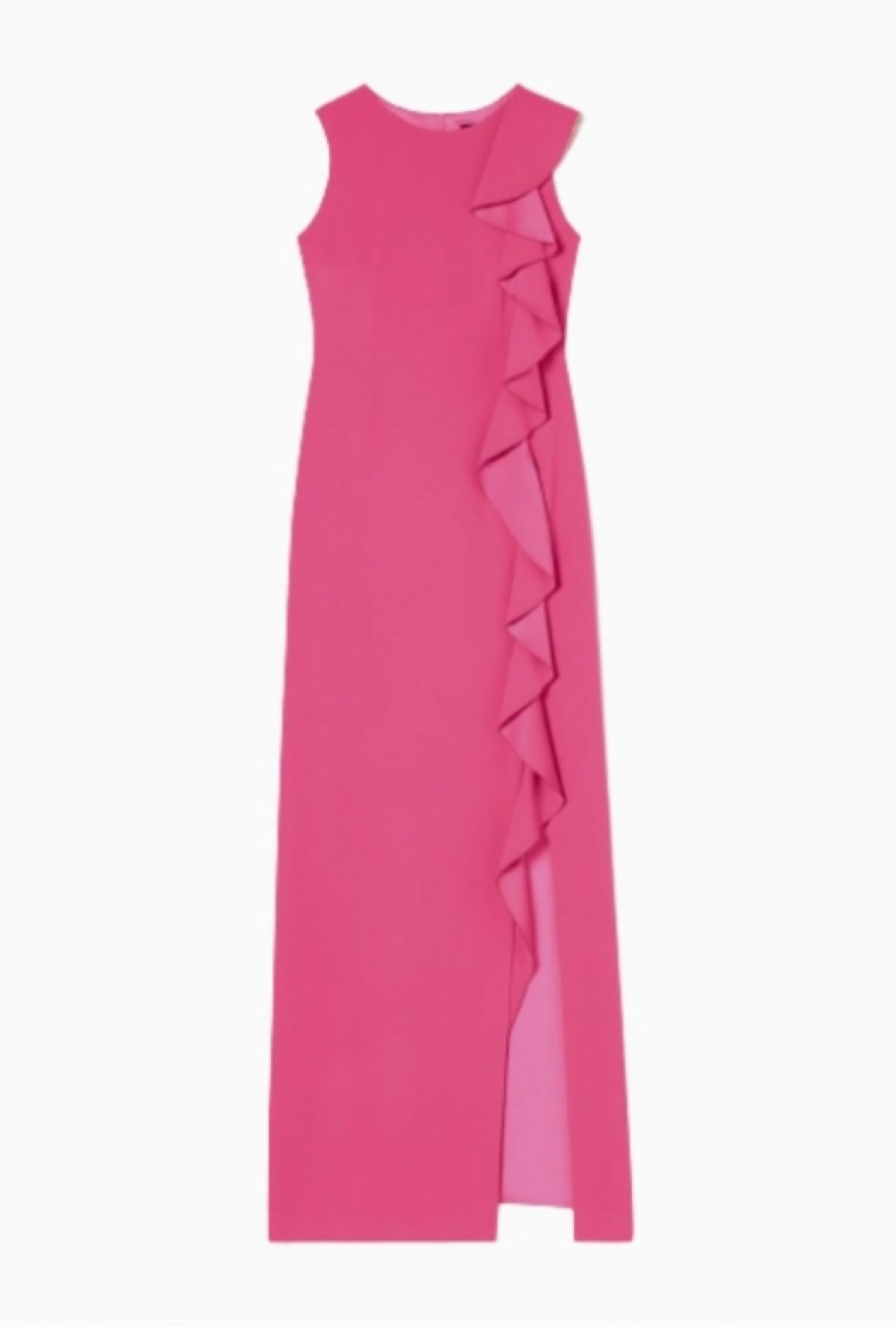 Robe Paule Ka longue cintrée en crepe de satin