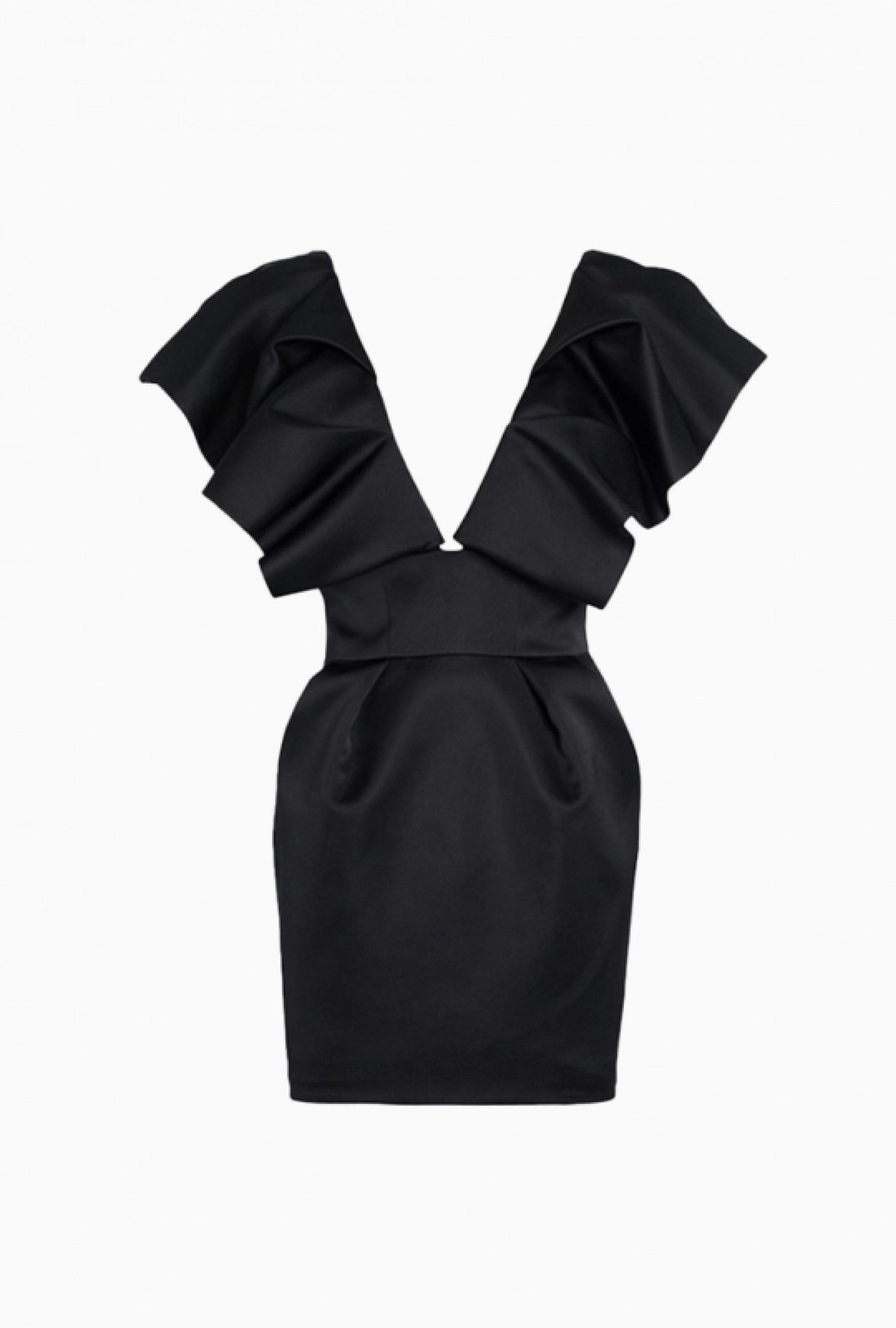Robe Alexandre Vauthier Ruffle Satin