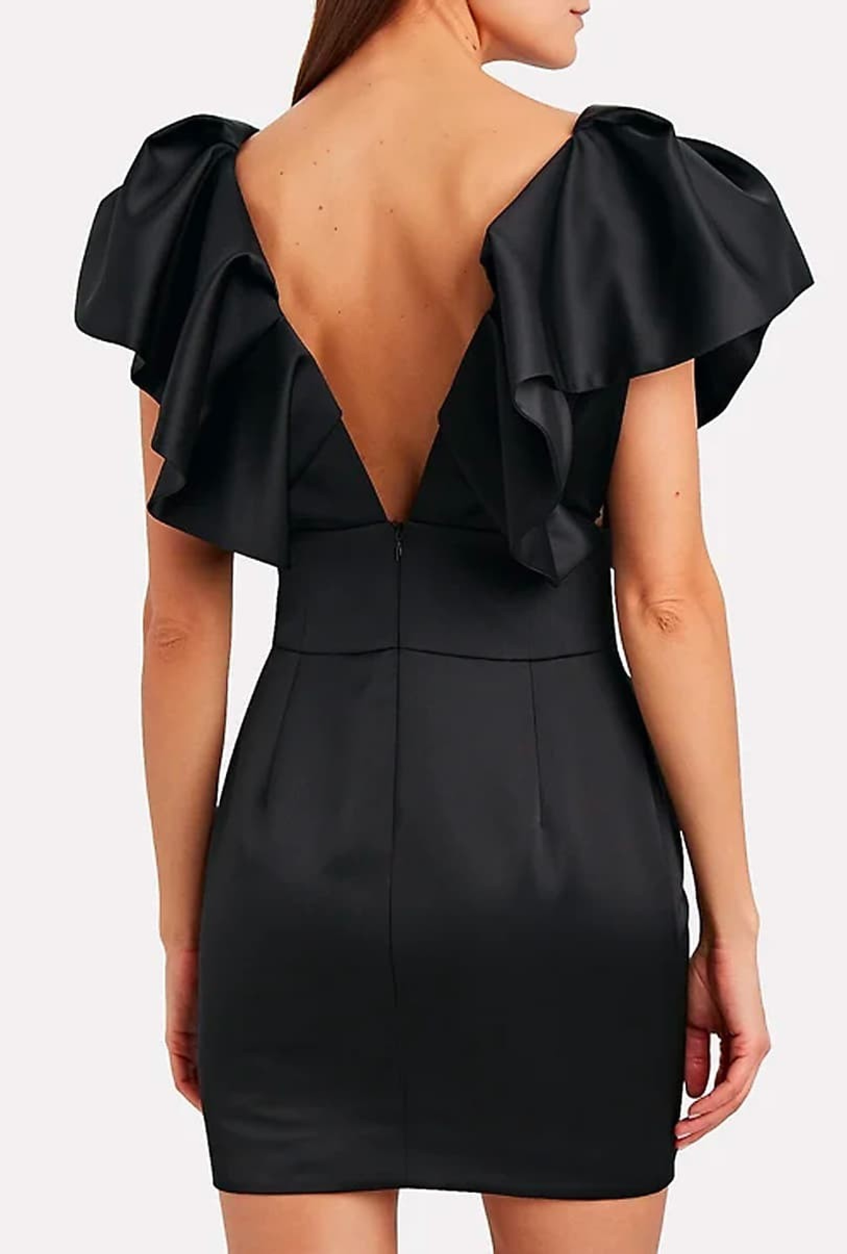 Robe Alexandre Vauthier Ruffle Satin