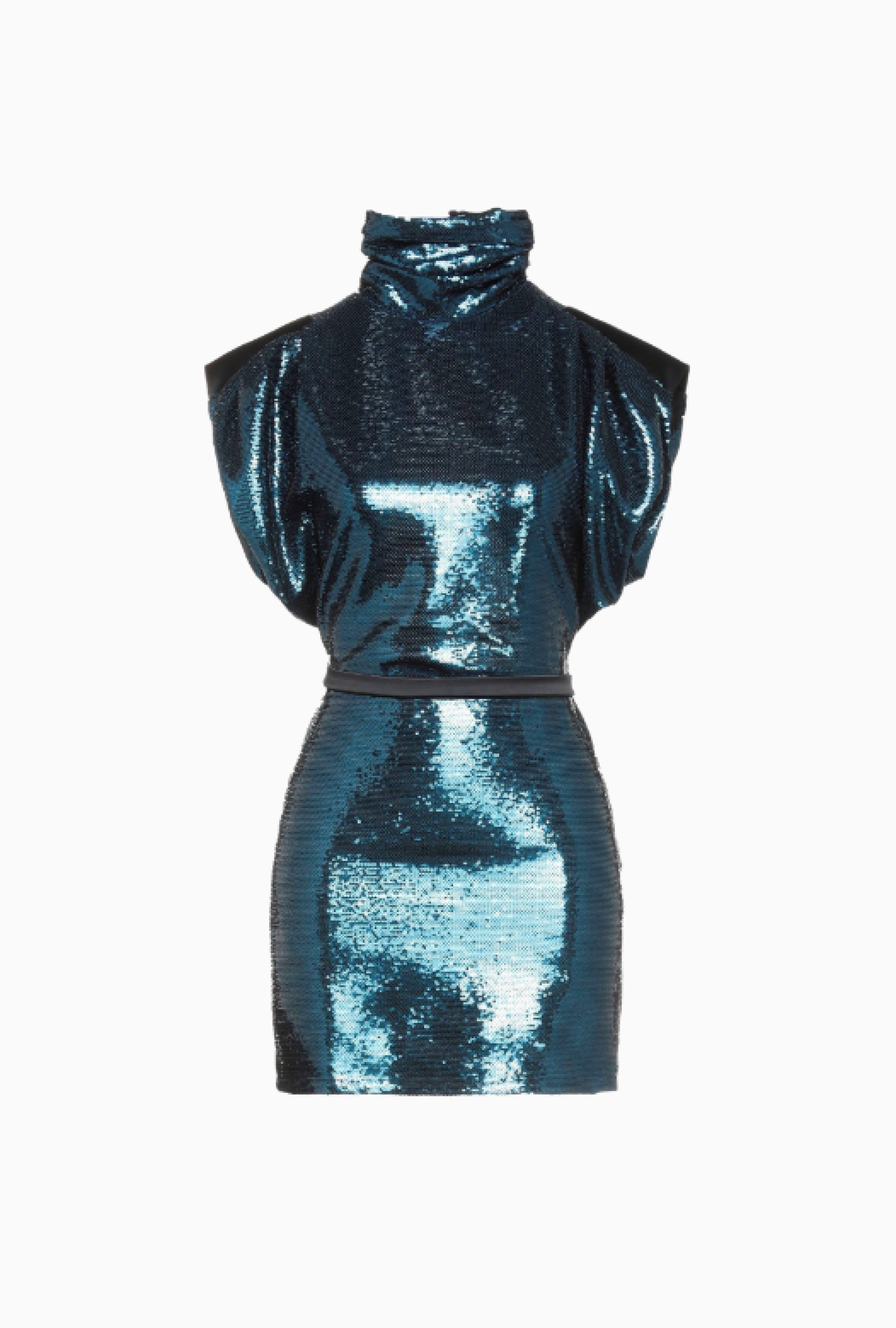 Robe Amen Sequin Bleue