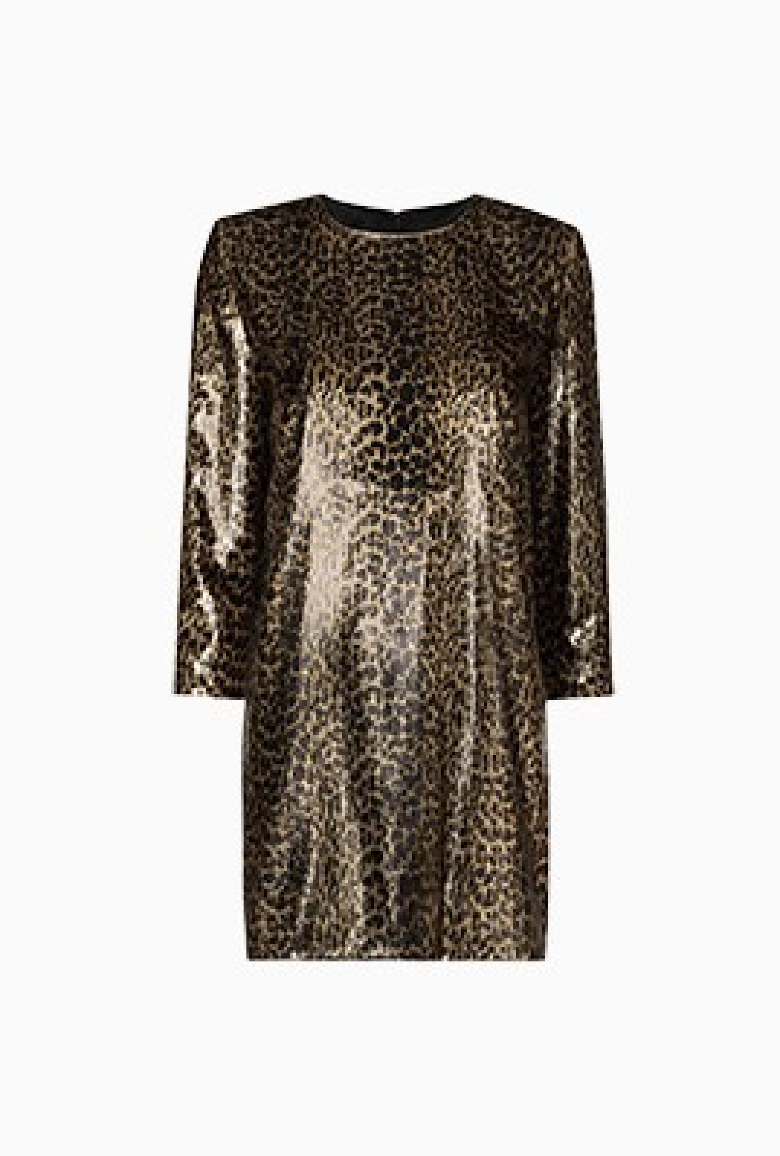 Robe Yves Saint Laurent Metallic Leopard