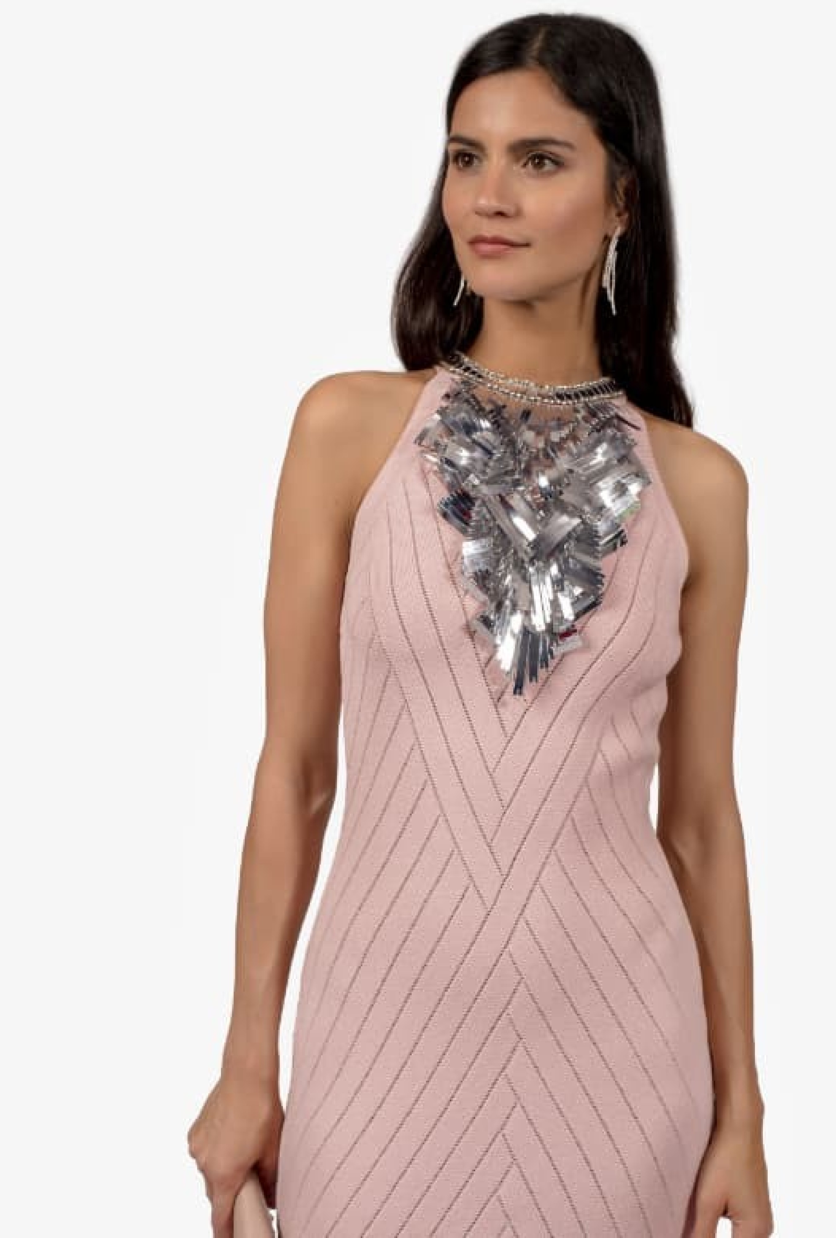 Robe Balmain Pink Strass