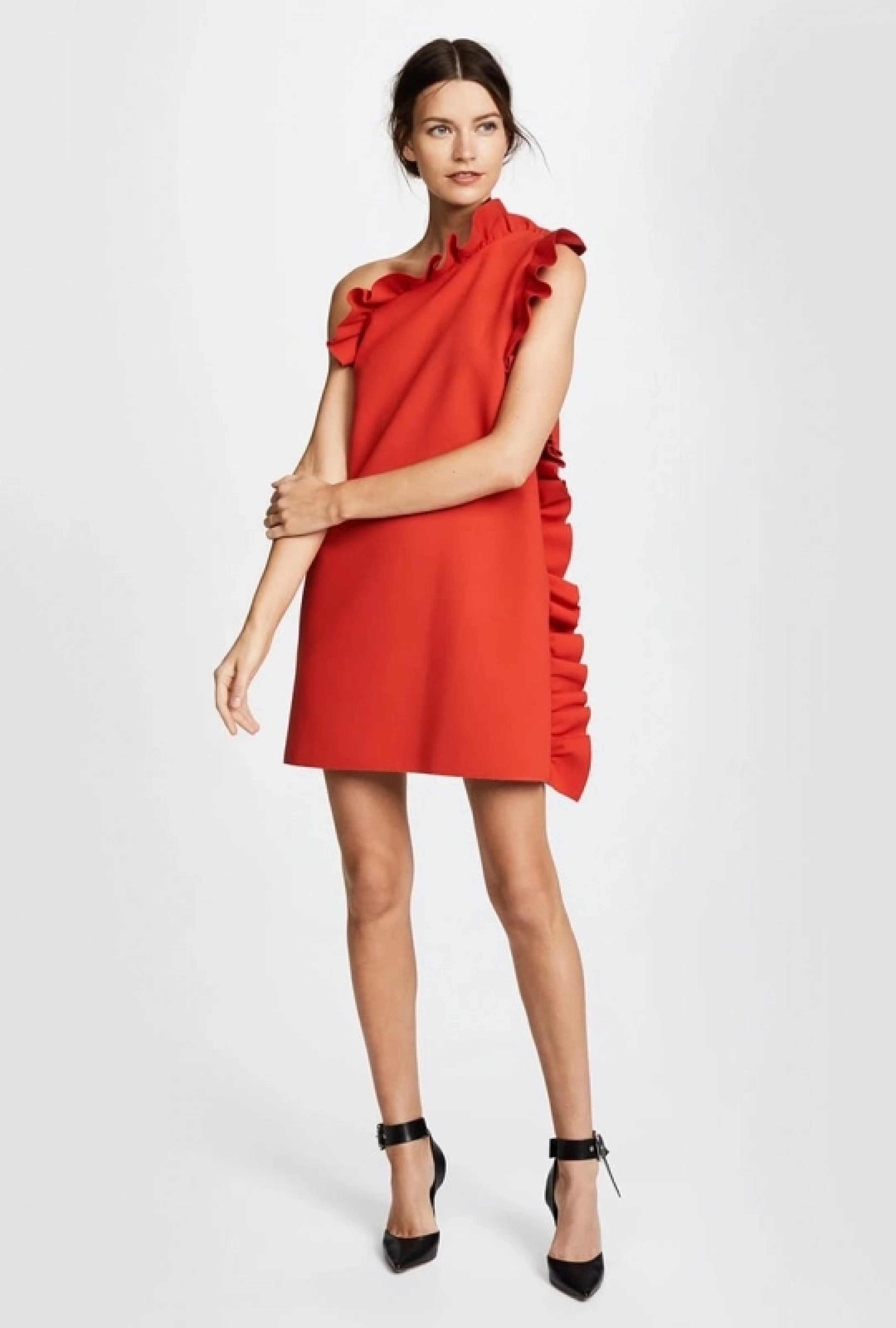 Robe MSGM One Shoulder Ruffle