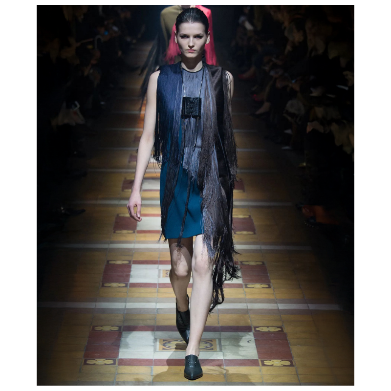 Robe Lanvin longues franges