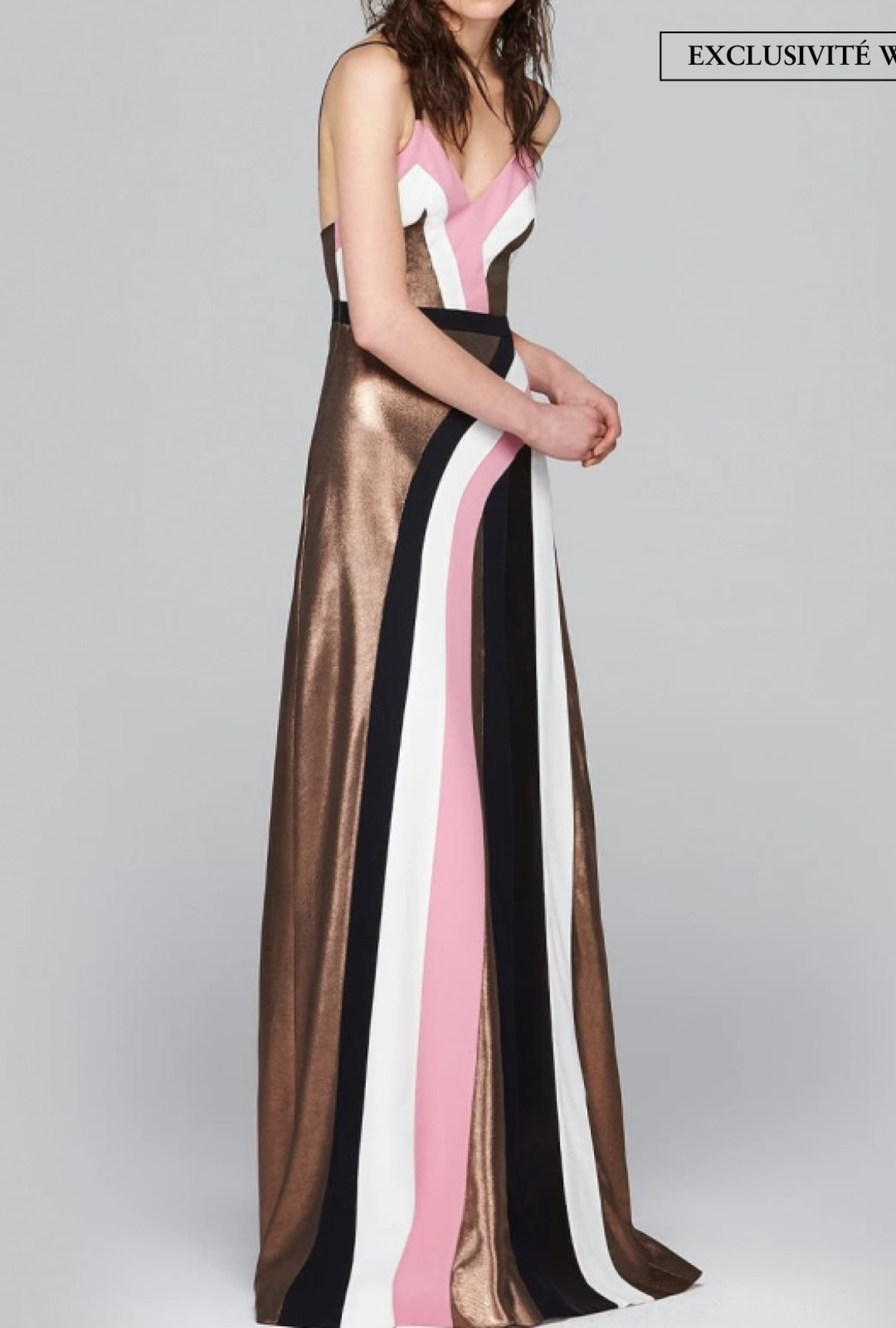 Robe Ungaro Triangle Noire et Rose