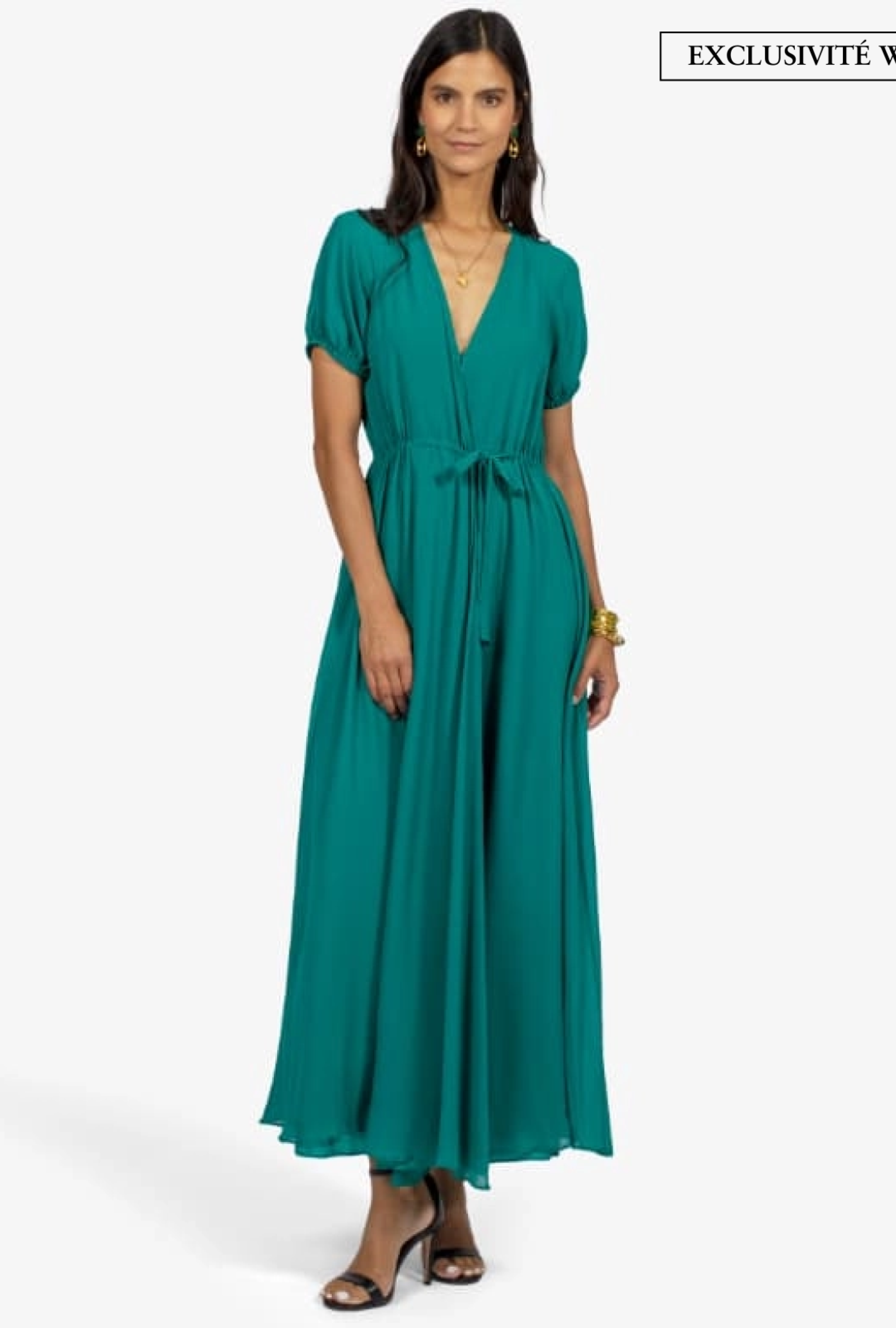 Robe Lanvin portefeuille verte