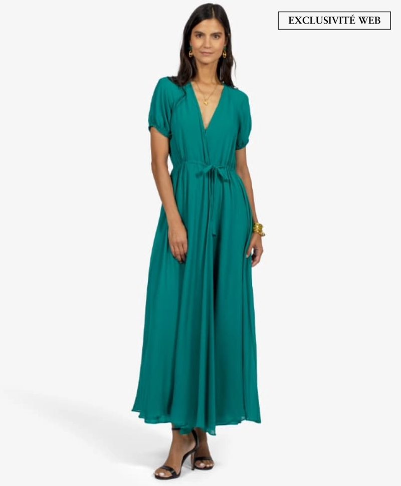Robe Lanvin portefeuille verte