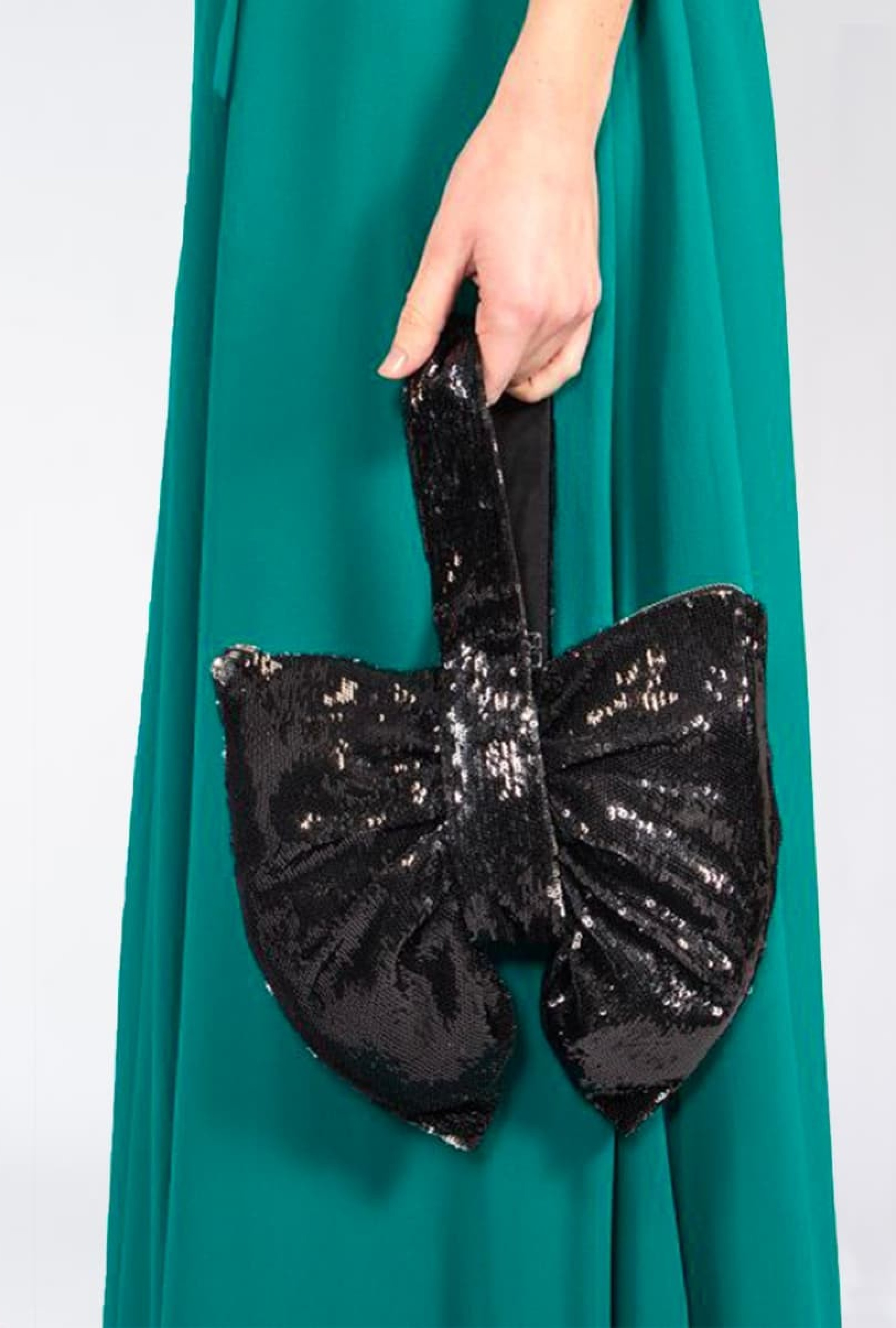 Pochette Alexis Mabille Noeud Sequins