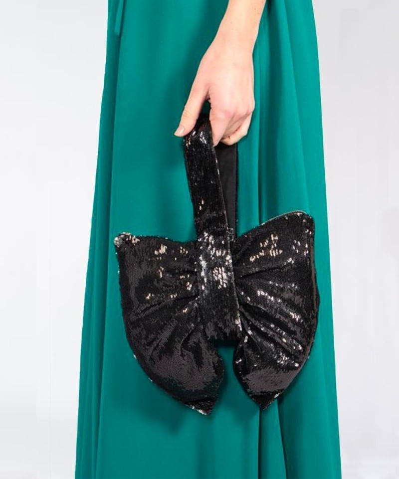 Pochette Alexis Mabille Noeud Sequins