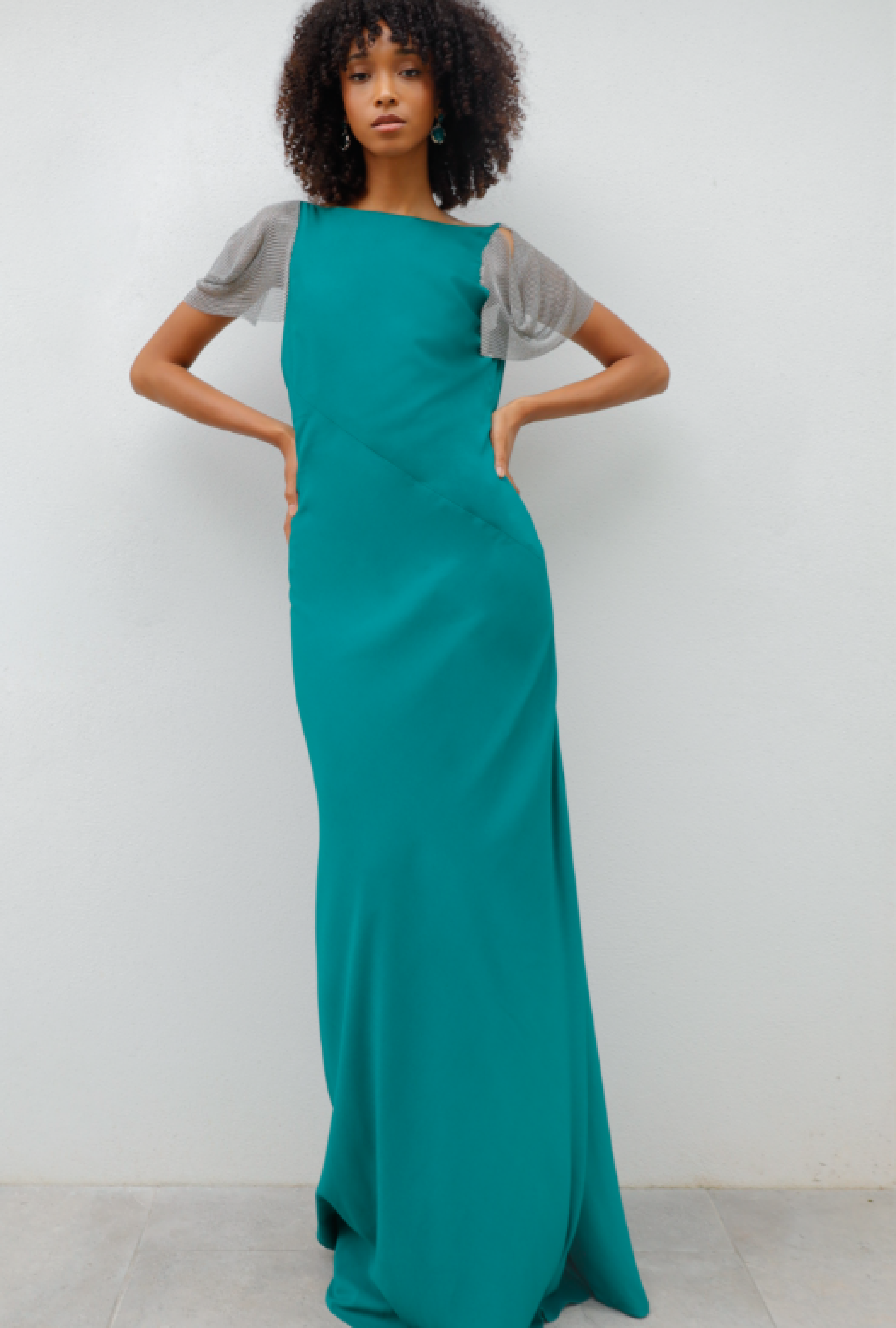 Robe Lanvin bi-matière métal