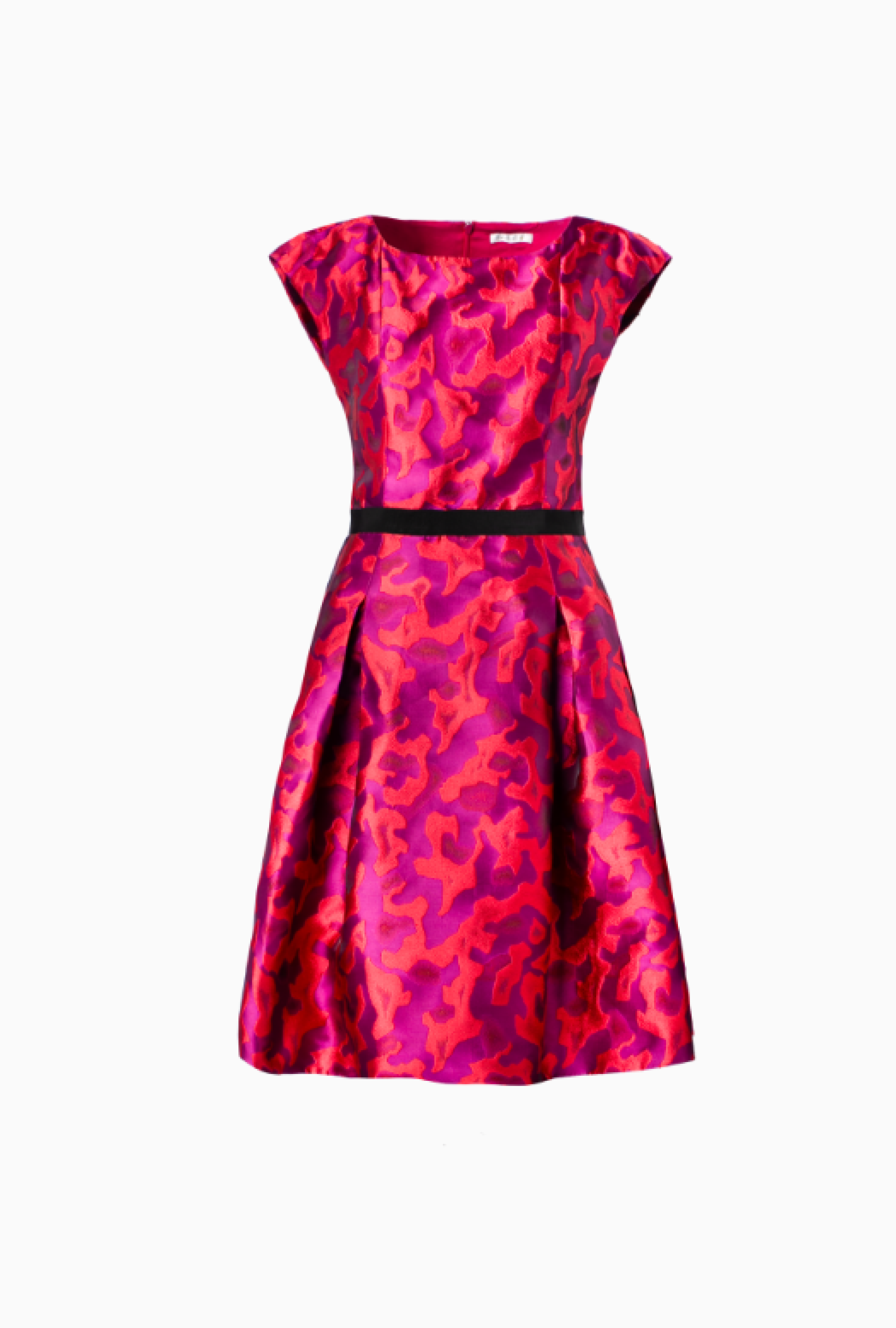 Robe Paule Ka Violette Et Orange Années 50