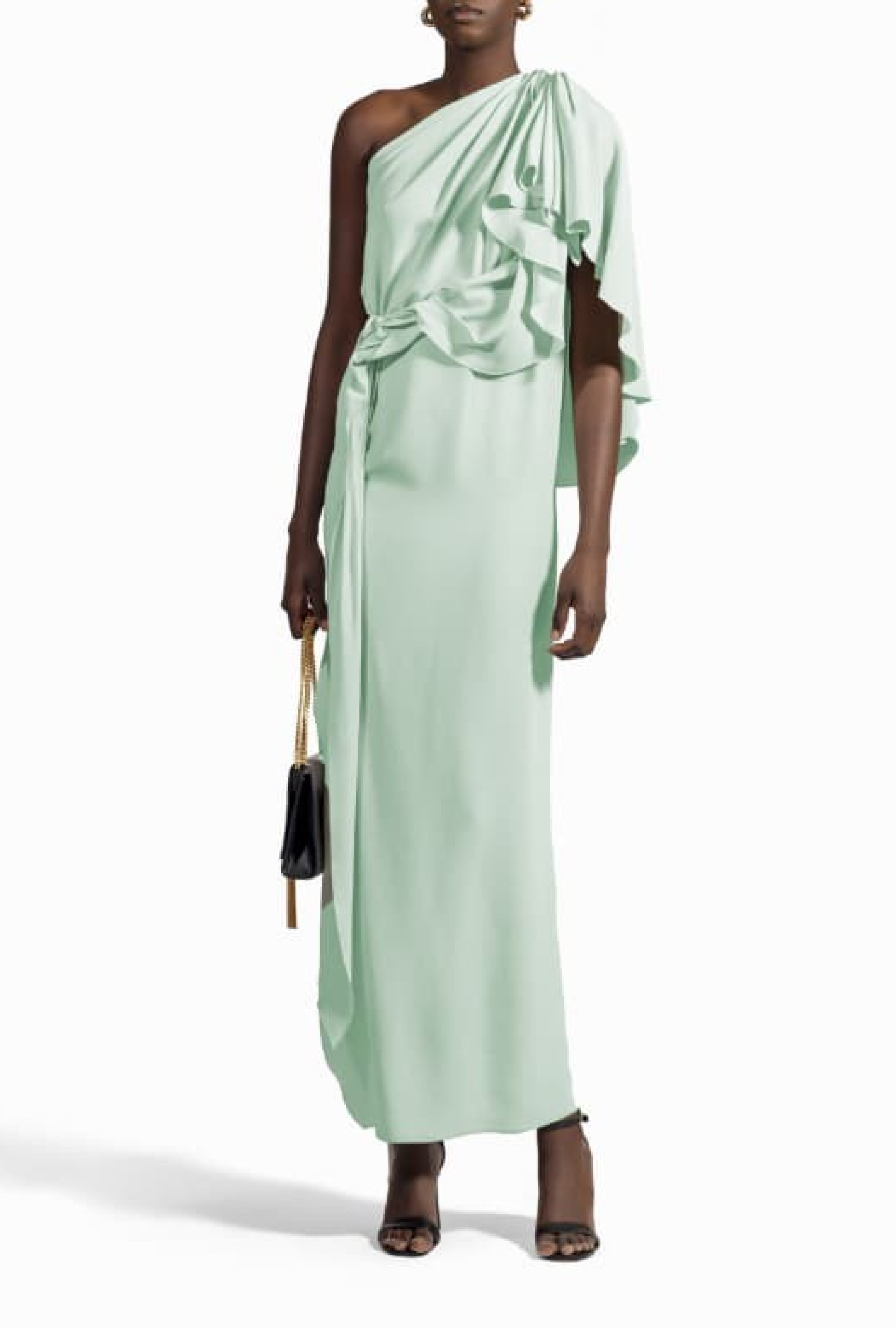 Robe Ungaro Asymétrique Vert d'eau