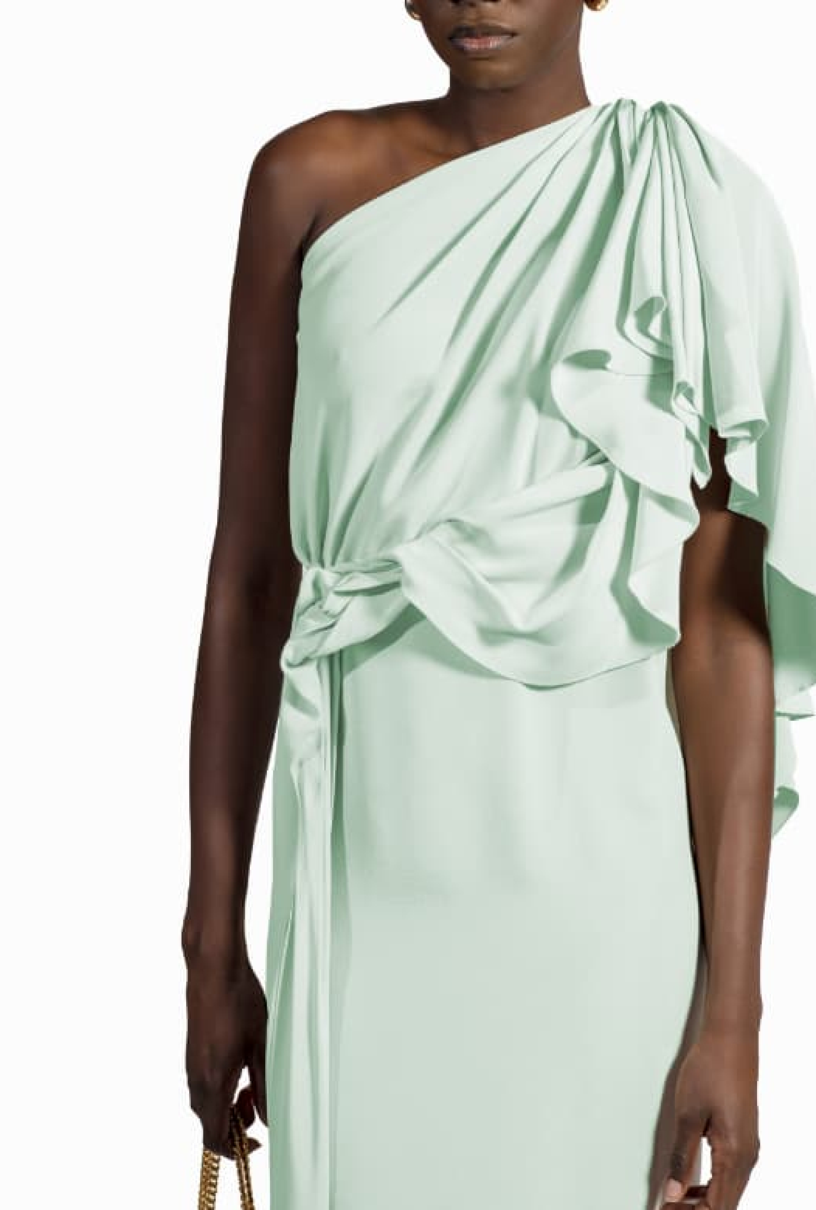 Robe Ungaro Asymétrique Vert d'eau