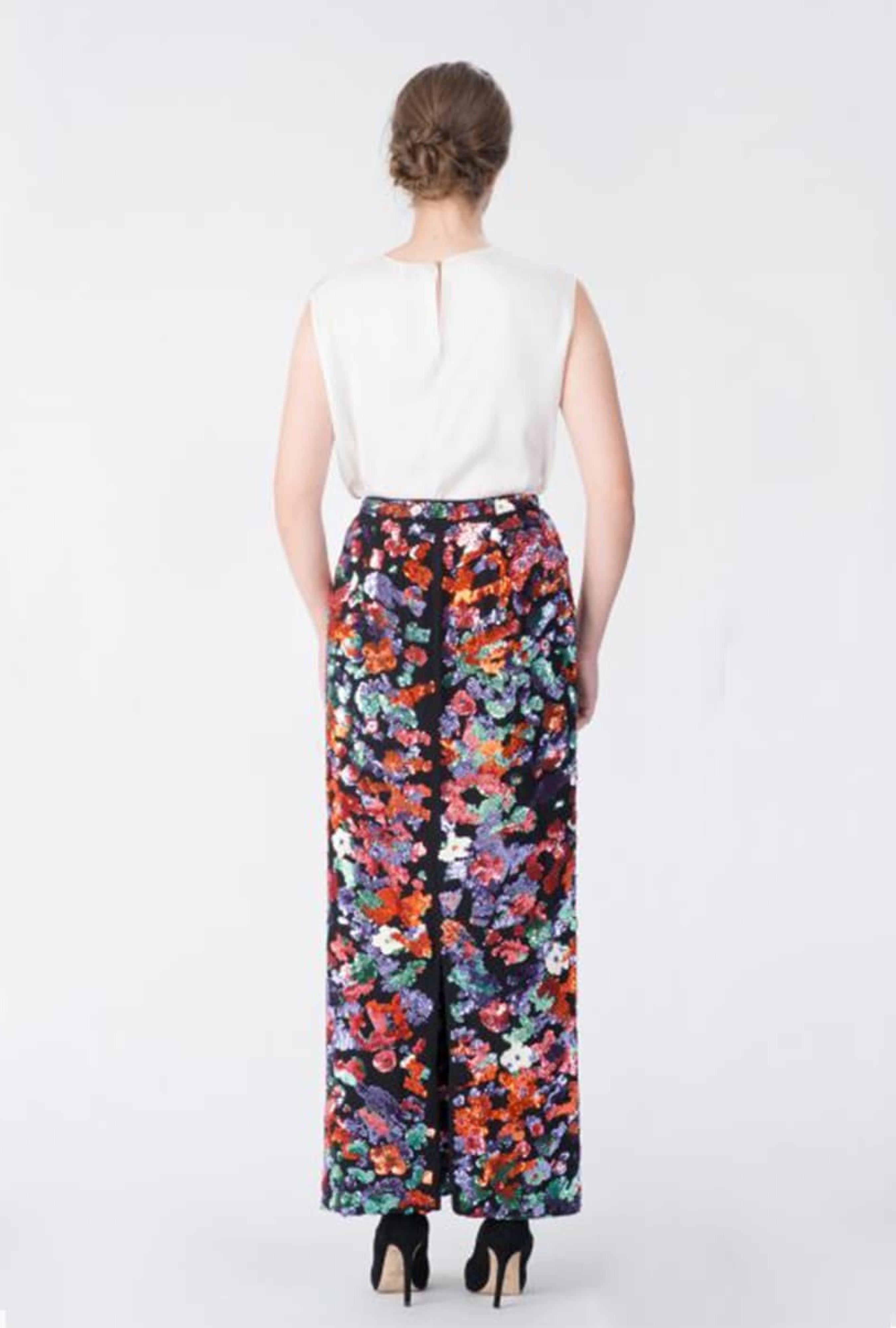 Jupe Ungaro Bustier paillettes Fleurs