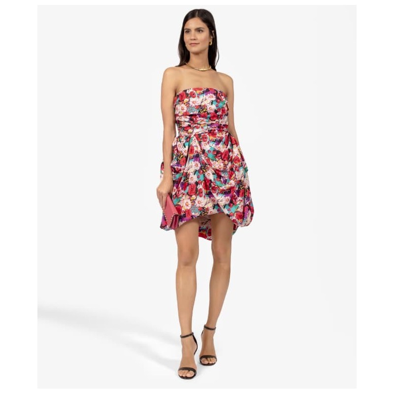 Robe Ungaro bustier boule fleurie