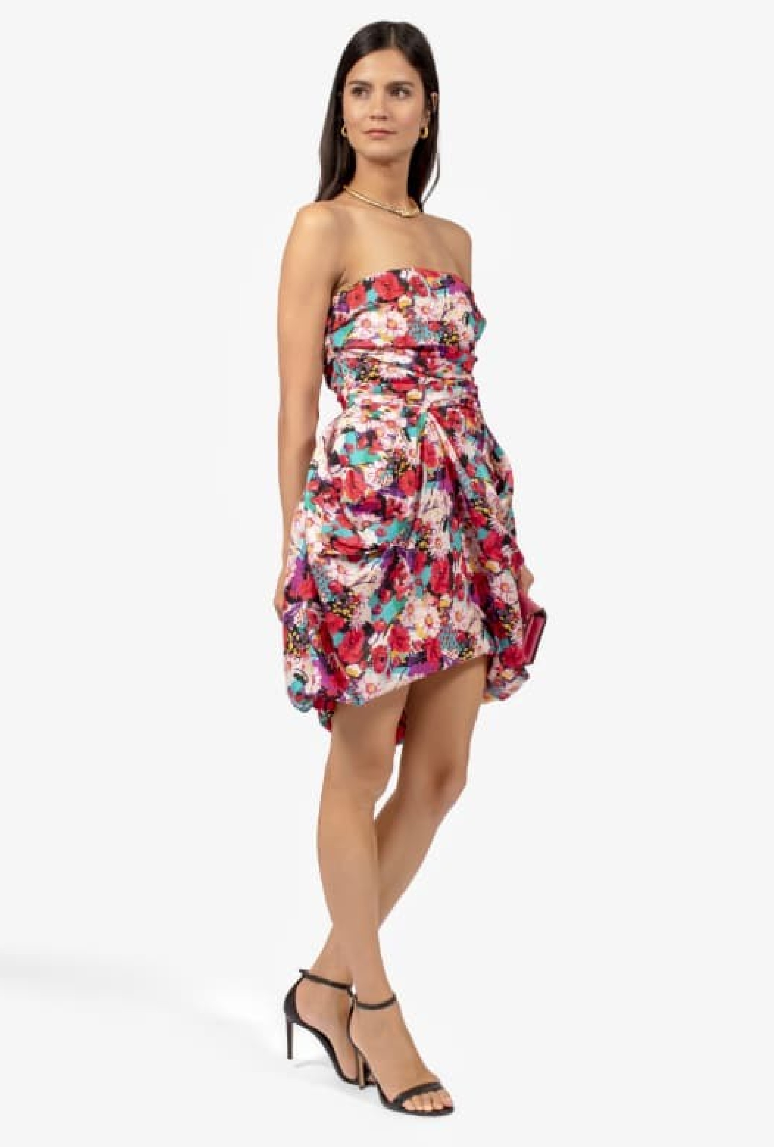 Robe Ungaro bustier boule fleurie