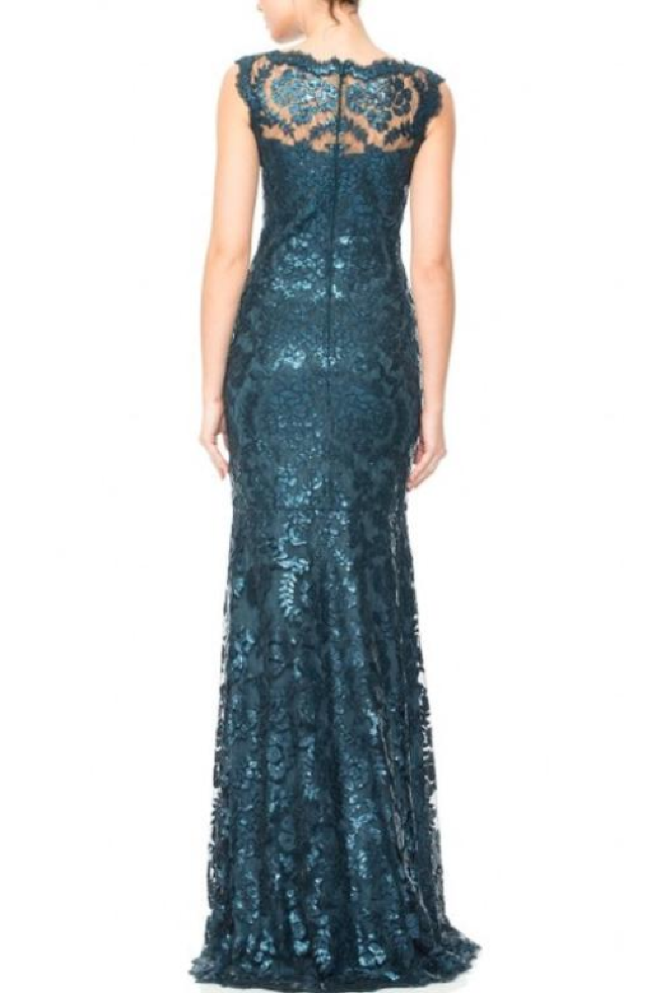 Robe Tadashi Shoji Paillette Embroided Lace-Exclusivité web